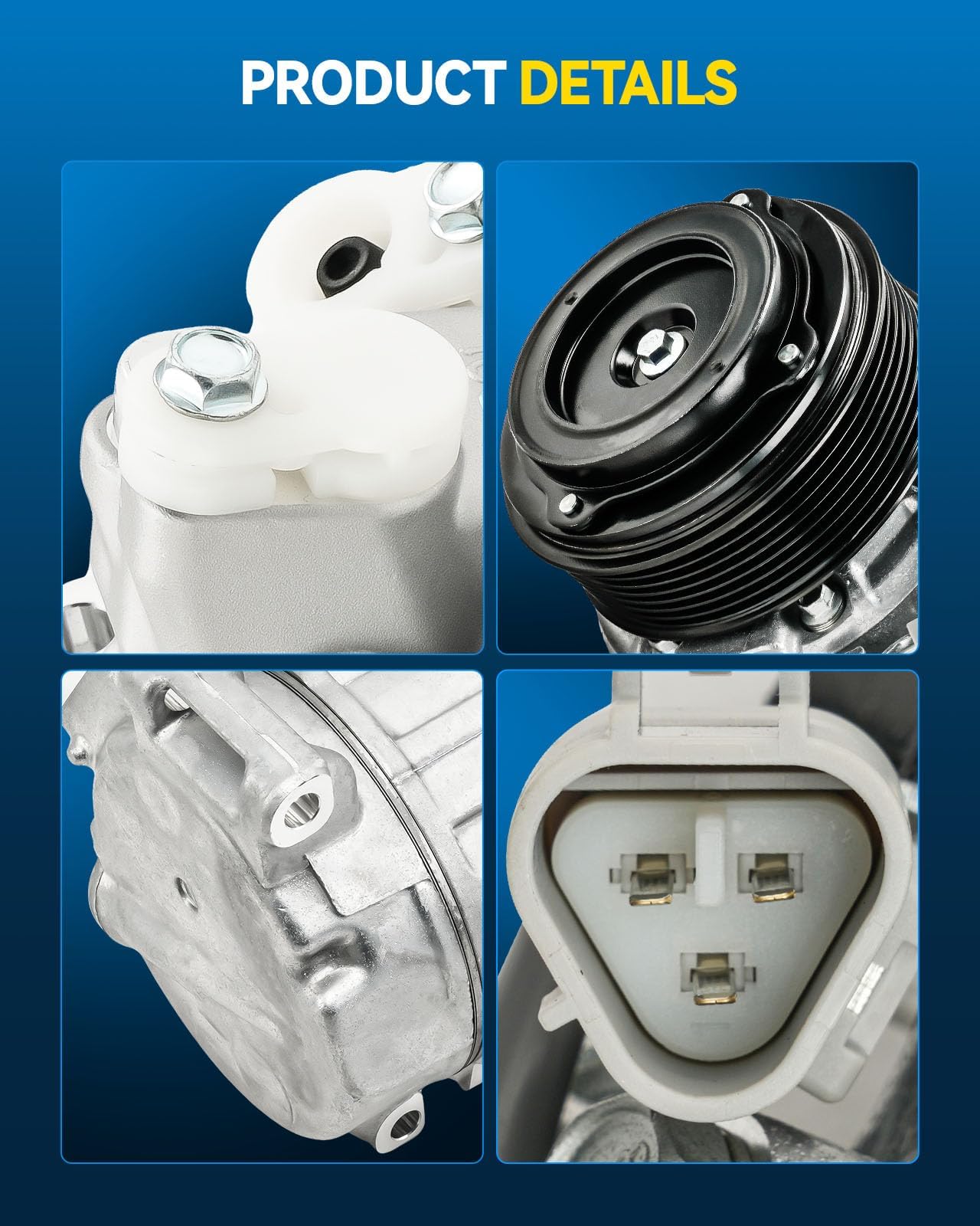PHILTOP 158366 NEW Air Conditioner AC Compressor with Clutch Compatible with Lexus ES350 2007-2013, Toyota Sienna 2007-2010, Venza 2010-2015 3.5L