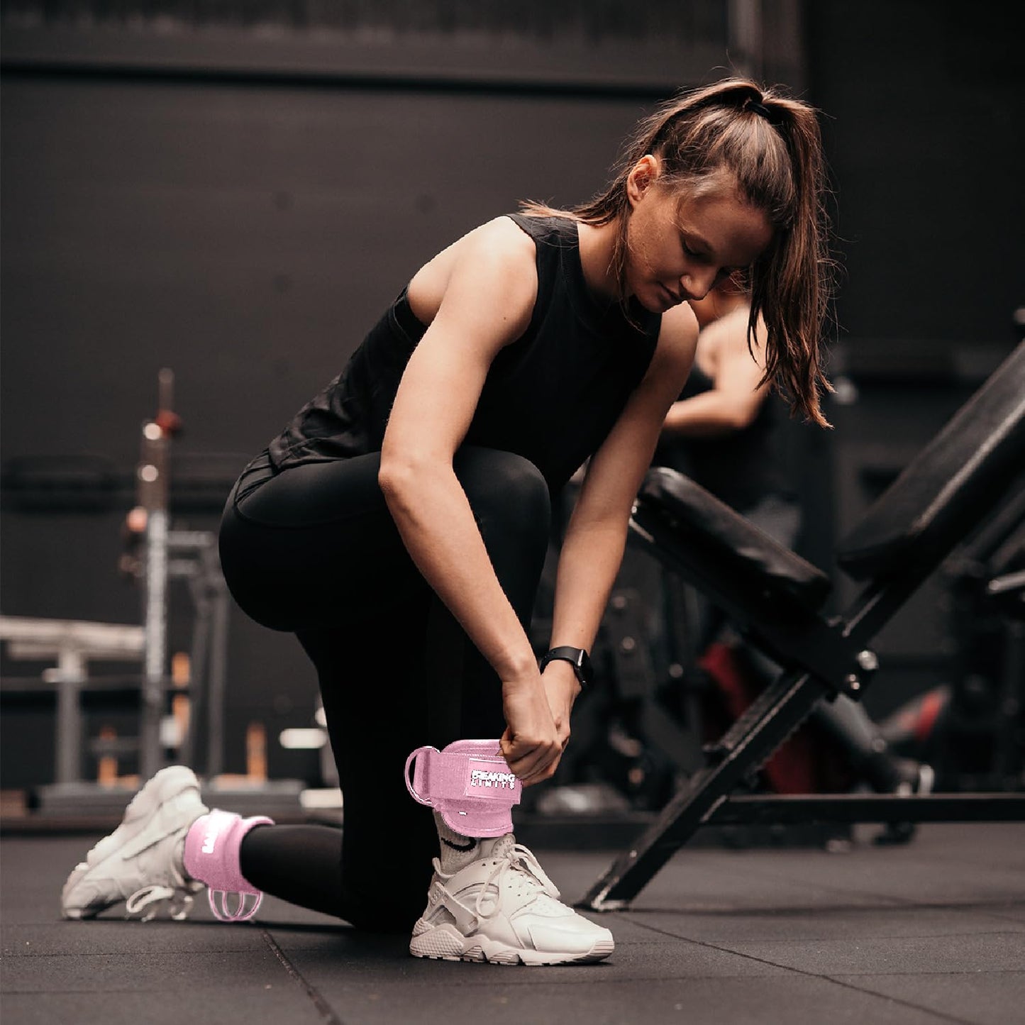 Pink Ankle Straps for Cable Machines Women - Cable Kick Back Ankle Cuffs for Cable Machine - Ankle Bands for Working Out - Tobilleras para Mujer Gym - Leg Cuffs for Gym Cable - Poleas para