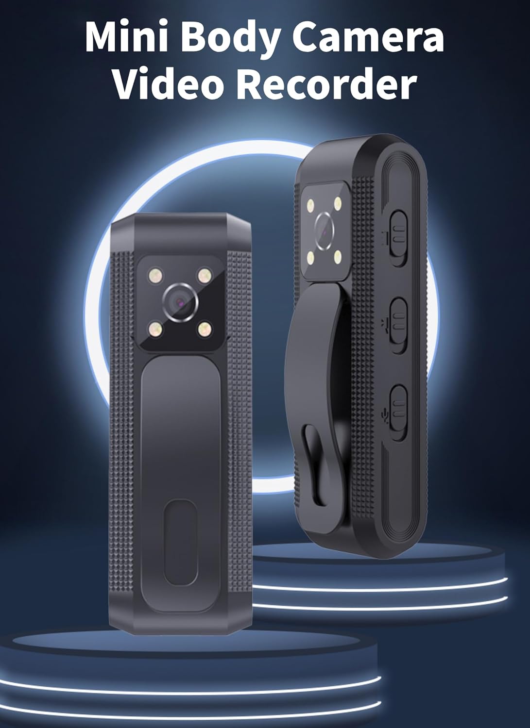 Diyeeni 1080P Body Camera with Audio and Video Recording, HD Body Cam with Auto Night Vision, Motion Detection