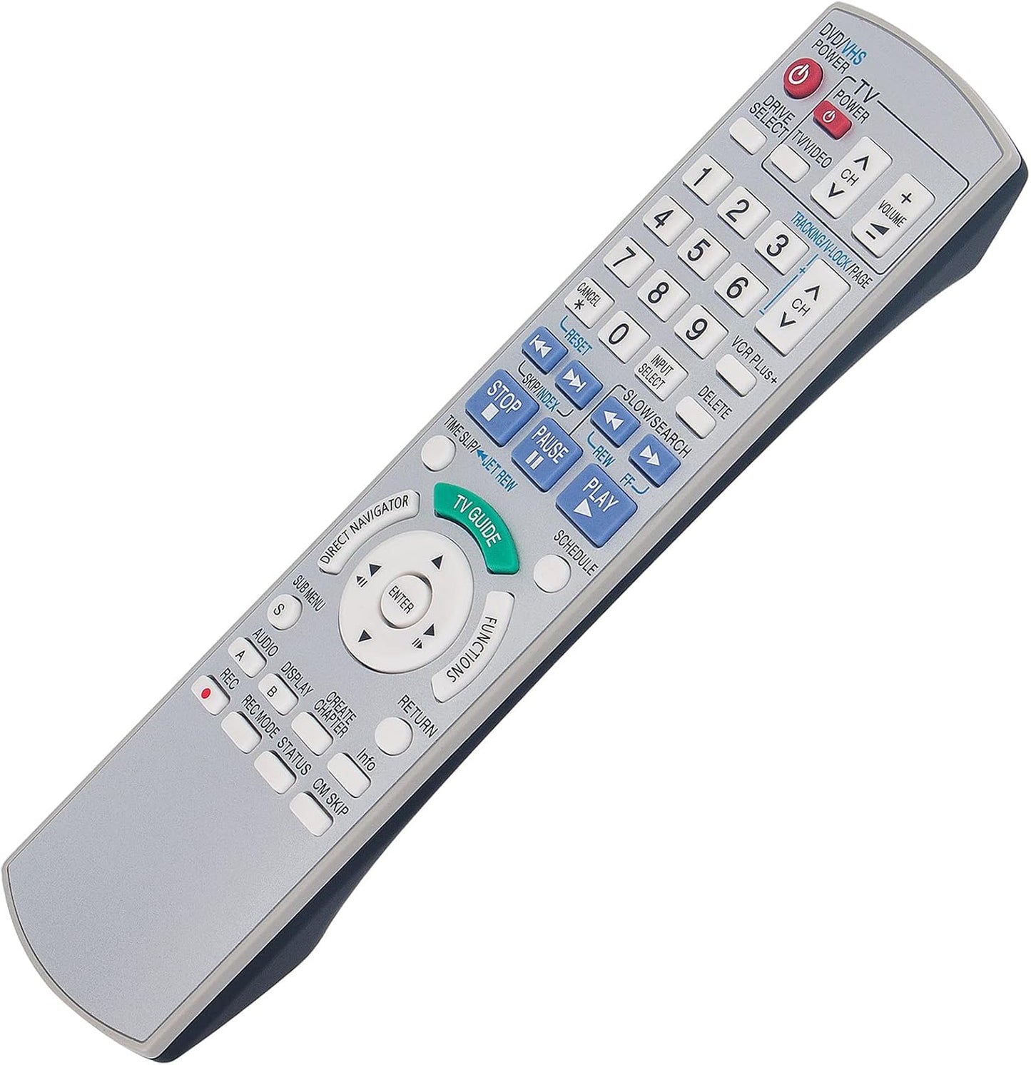 ECONTROLLY EUR7659Y90 DMR-EH75 DMR-EH75VS DMR-EH75V Replace Remote Control Work for Panasonic DVD HDD Recorder VHS VCR