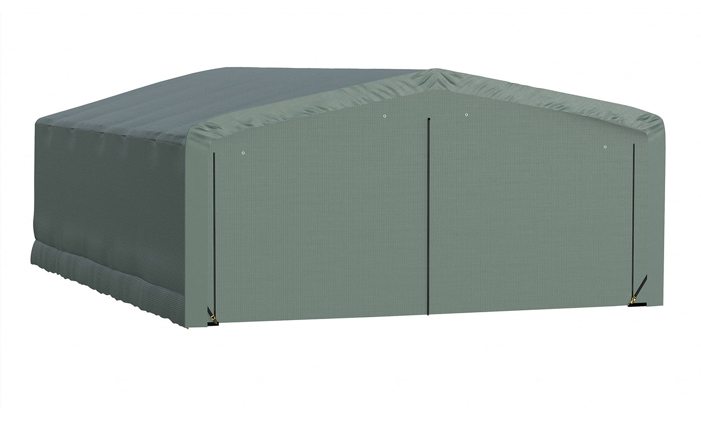 ShelterLogic ShelterTube Garage & Storage Shelter, 20' x 27' x 10' Heavy-Duty Steel Frame Wind and Snow-Load Rated Enclosure, Green