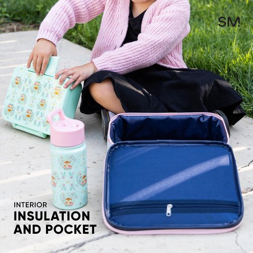 Bluey Kids Lunch Box - Reusable Insulated Meal Container for Toddlers | Hadley Collection | Bluey Sky