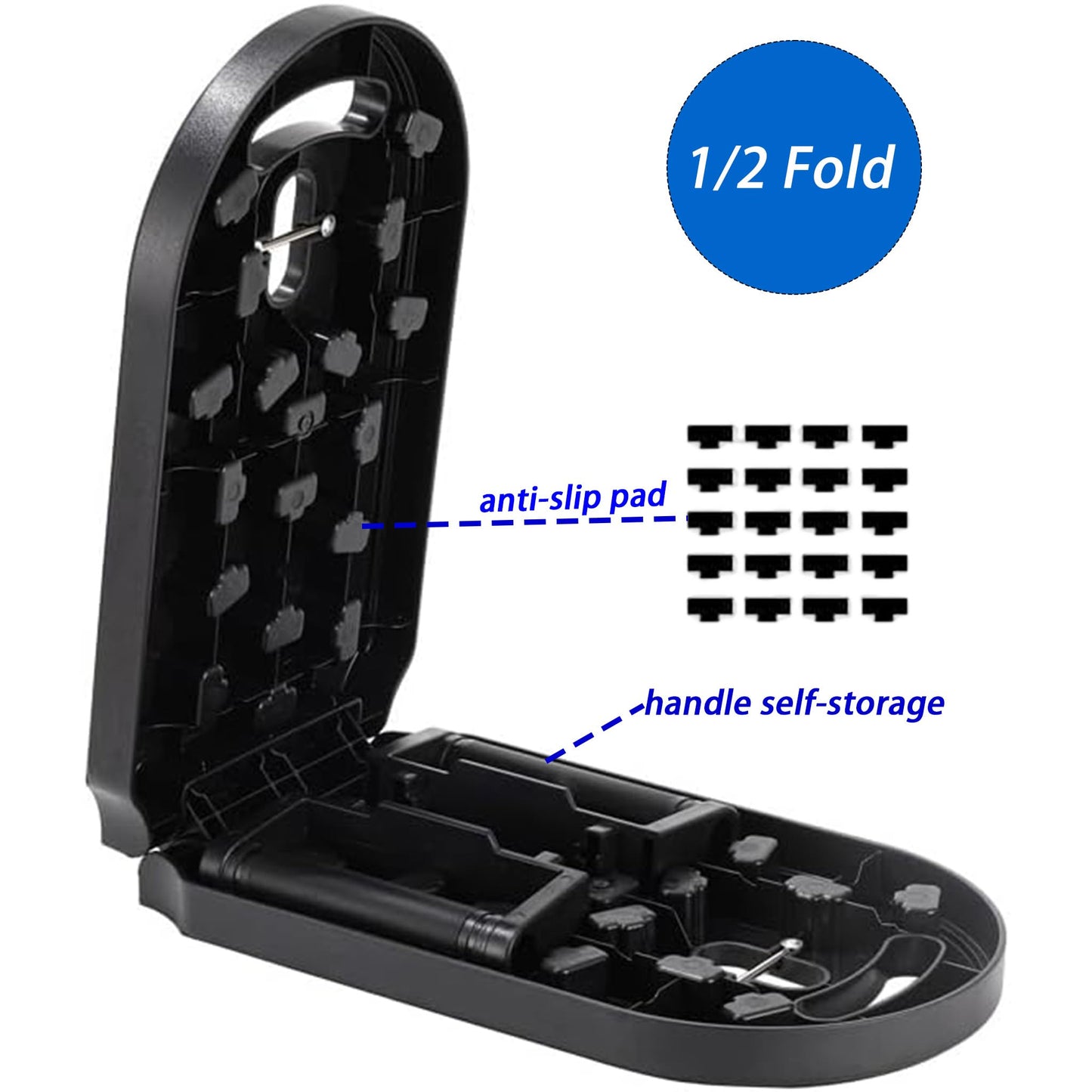 STETTY Foldable Push-Up Board, Multifunctional Push-Up Stand, Portable Home Gym Strength Trainer, Targets Chest, Back, Shoulders, Triceps & Core, Perfect Fitness Workout Gear for Men & Women