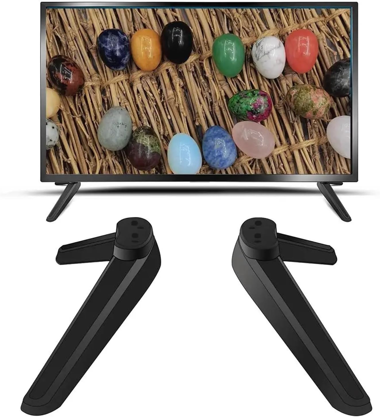 DYLCCHFS 17Mm-20Mm Universal TV Stand Table TV Legs Replacement TV Base Pedestal Feet TV Stand Mount Legs Easy to Use