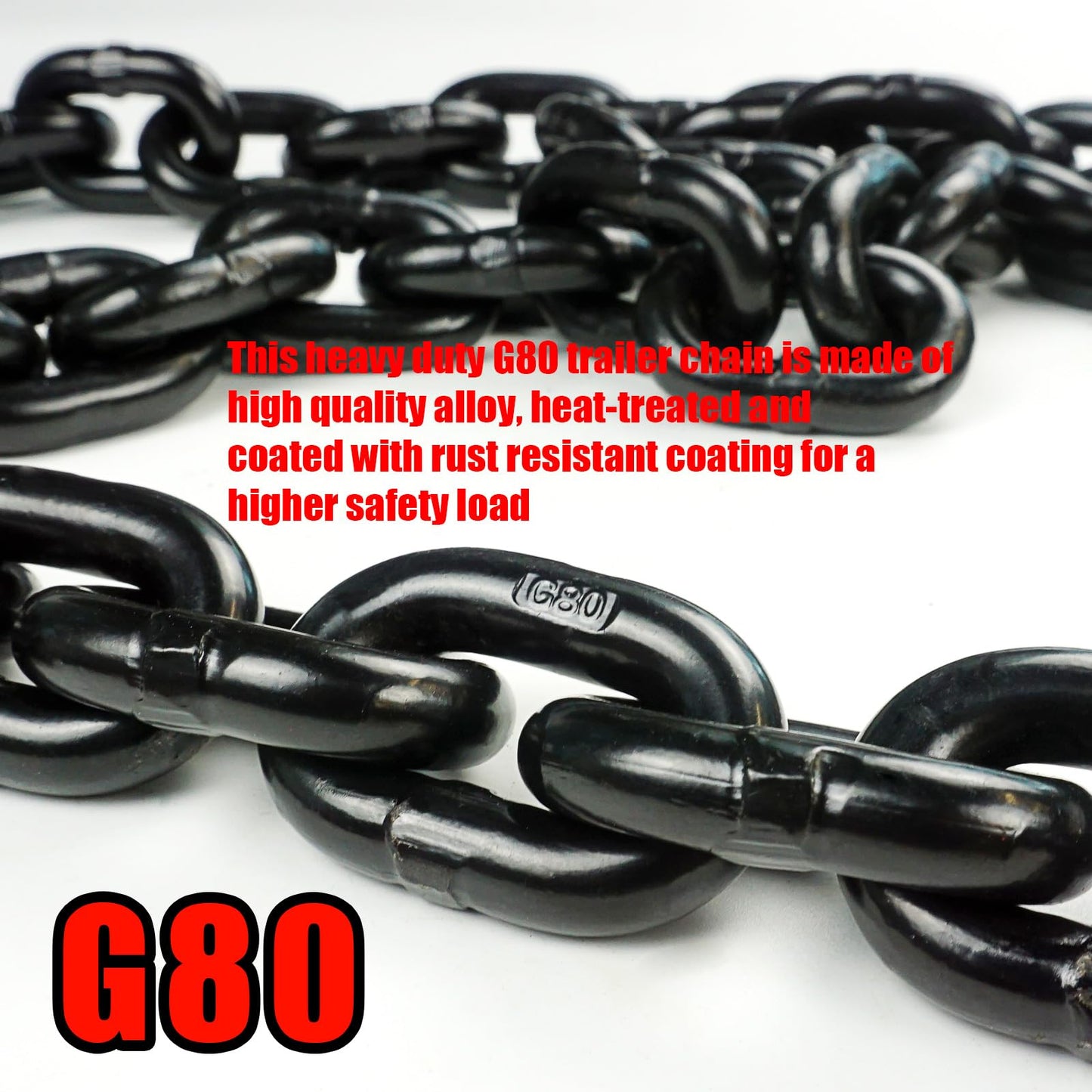 AYMMIC 3/8"-1/2" Ratchet Load Binder and 3/8inch|G80|20FT Tow Chain Kit, Load Binder with 9,200Lbs Working Load Limit, Binder Chain with Grab Hook, Tie Down Loads to A Truck or Flatbed Trailer