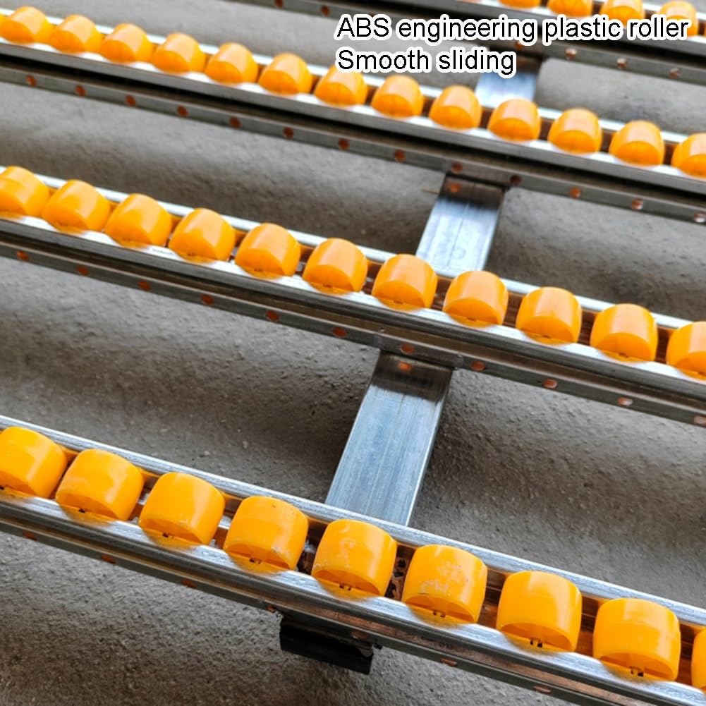 Light-Duty Roller Conveyor Slides, 11.8x47.2in ABS Plastic Unloading Pulley for Factories & Warehouses, Collapsible Design for Easy Transport and Setup