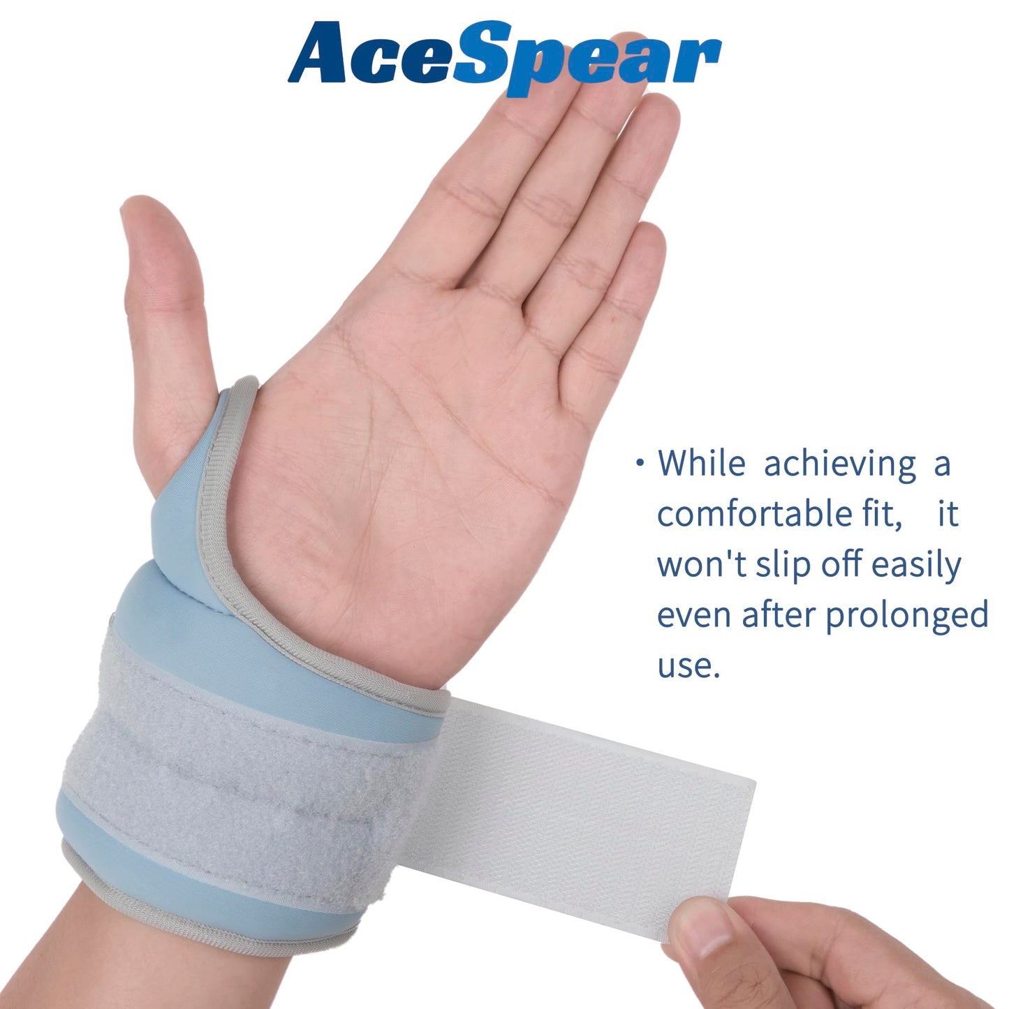 AceSpear Wrist Weights with Thumb Loops Lock for Men Women 1lb*2 2lbs*2 3lbs*2 Ankle Weights Weighted Gloves for Running Strength Training Walking Exercises (Blue, 1 lb x 2)