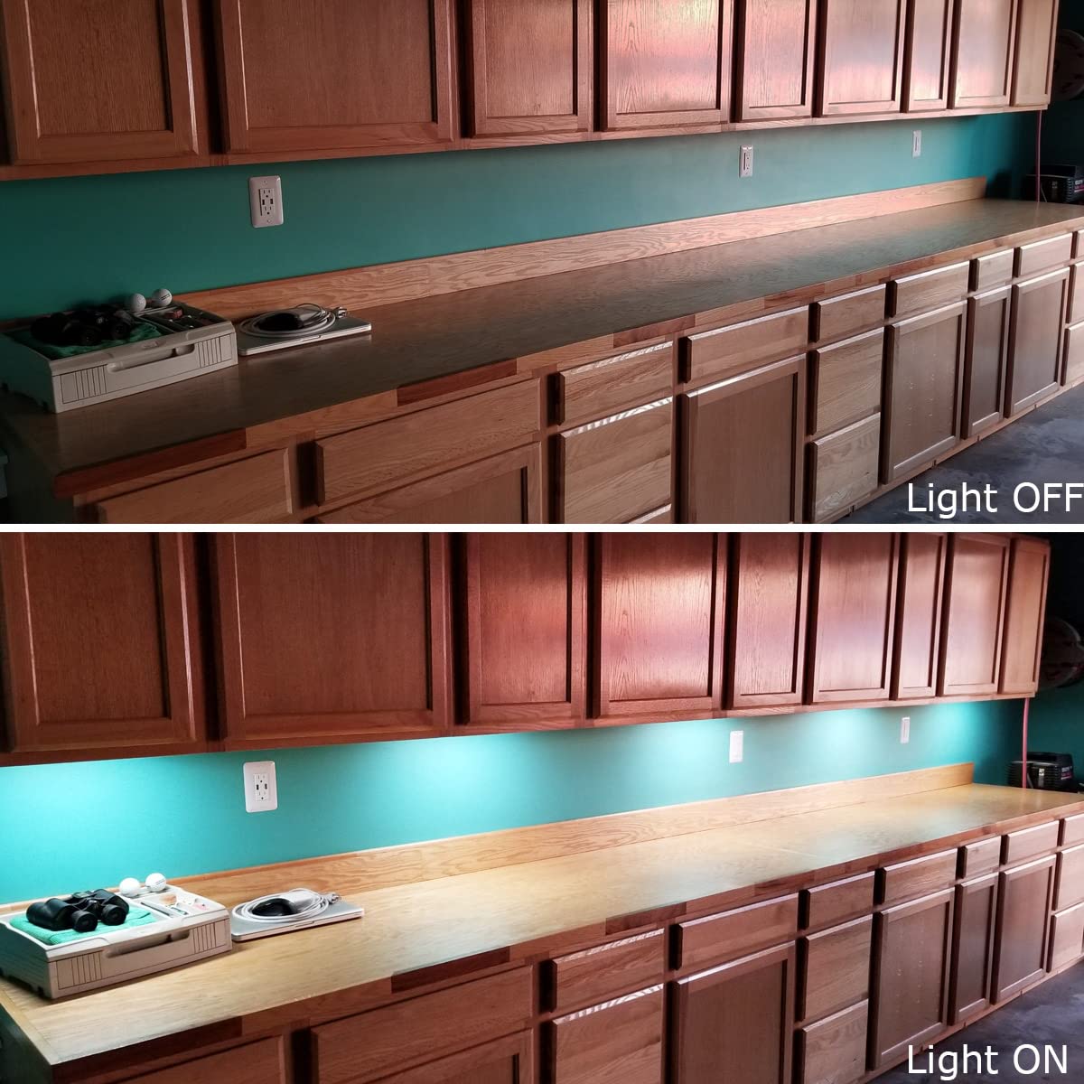 Litever Under Cabinet LED Lighting Kit Dimmable by AC Wall Dimmer. Plug in or Hardwired LED Driver. Super Bright Linkable Light Bar for Kitchen Cabinet Counter Shelf. 35W 2000 Lumen. Daylight 5000K