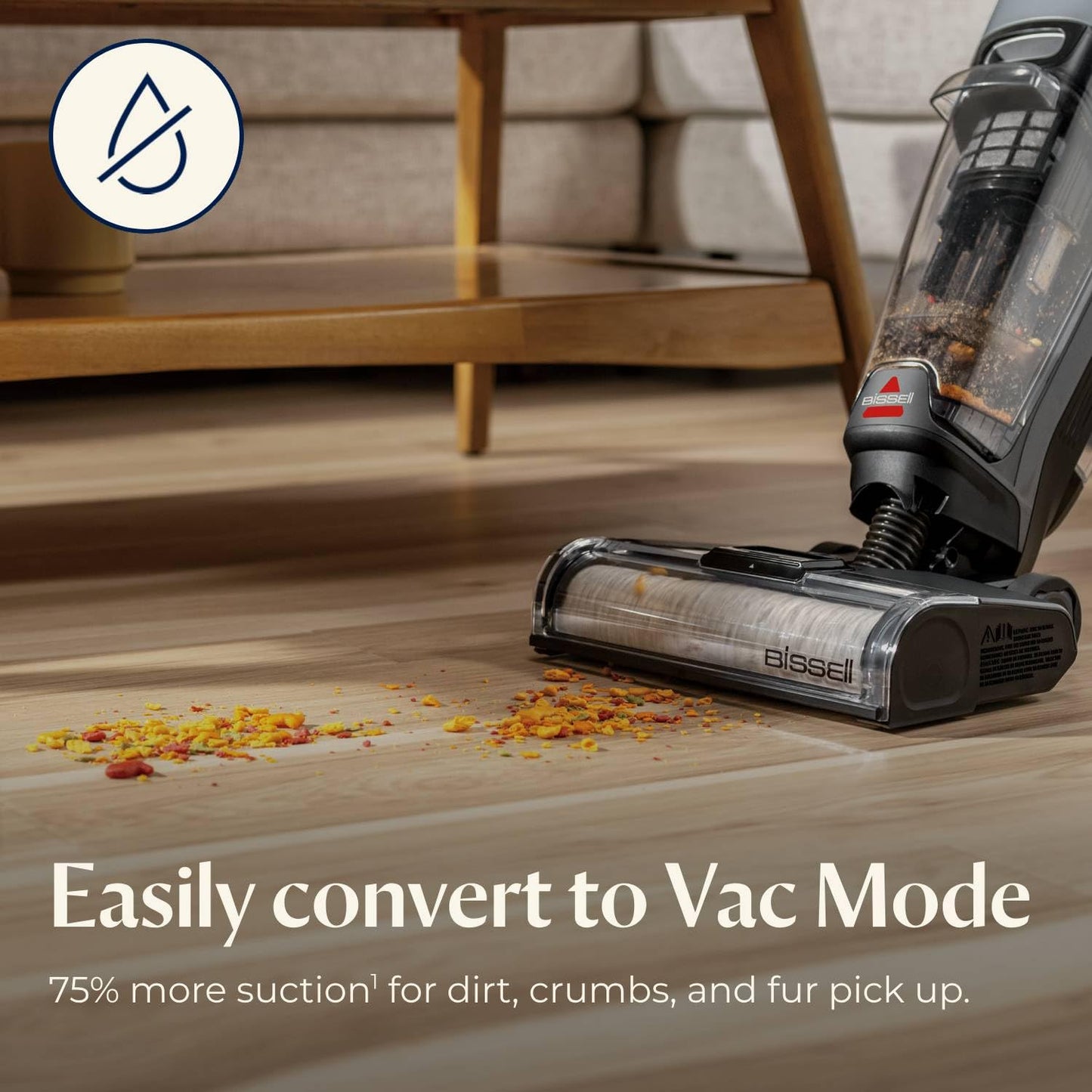 Bissell CrossWave OmniForce Cordless Wet Dry Vacuum Mop, Multi-Surface Floor Cleaner with Tangle-Free Brush Roll & Dedicated Dry Vacuum Mode for Hard Floors & Area Rugs, 3882