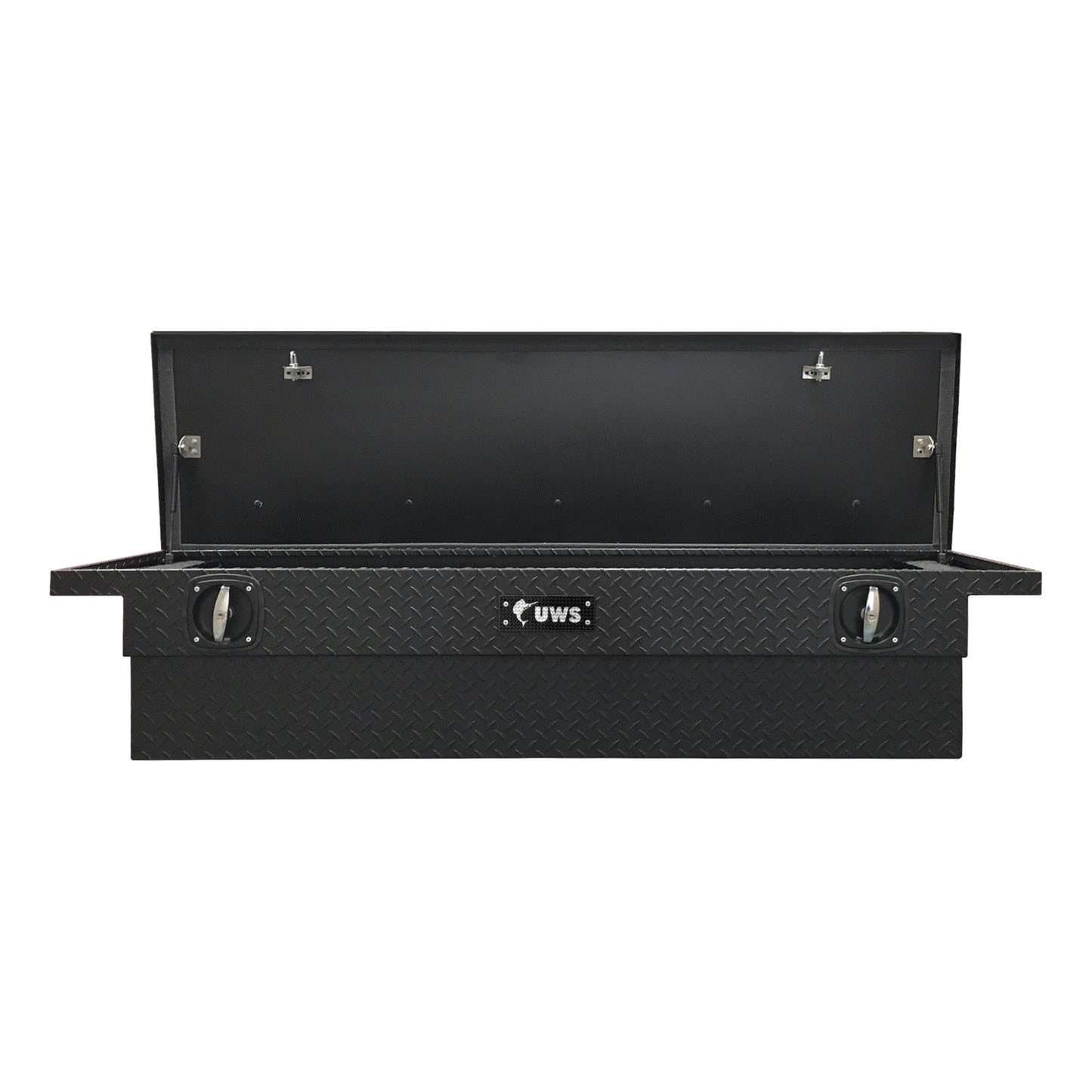 UWS EC10033 Secure Lock 72-Inch Matte Black Heavy-Wall Aluminum Truck Tool Box with Low Profile, RigidCore Lid