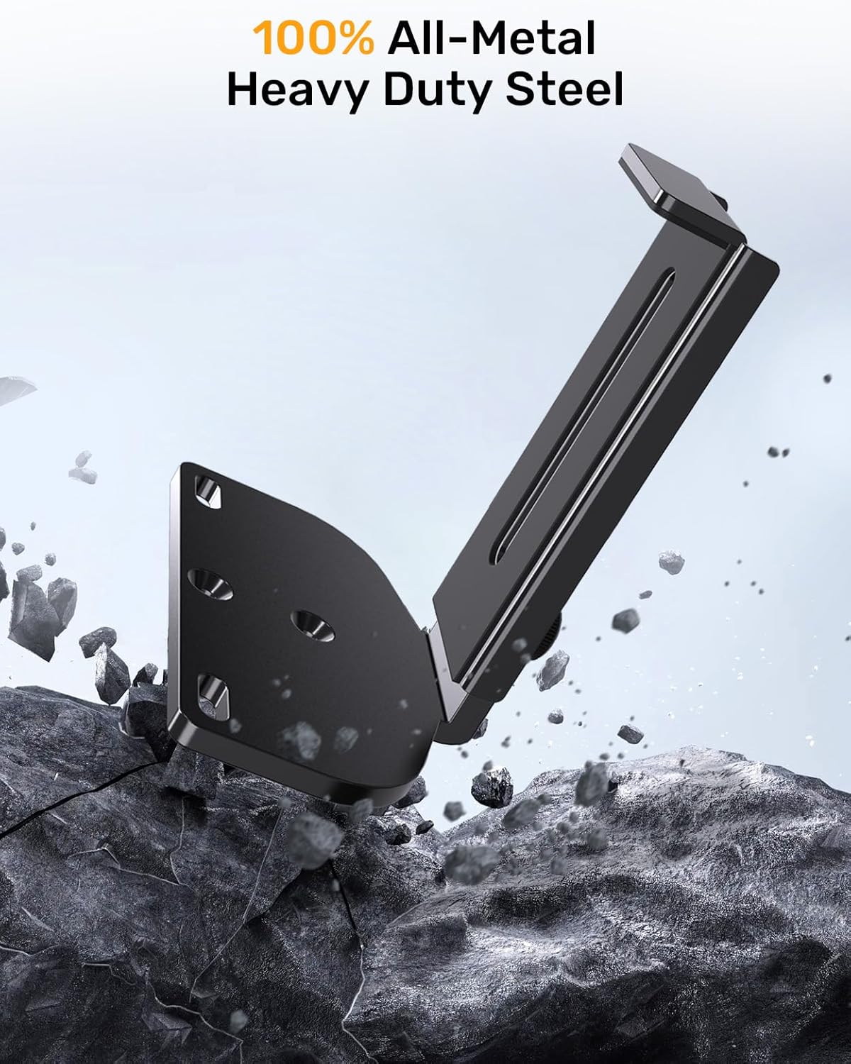 jidinung 3.3"-6.5", 38 lbs Soundbar Wall Mount, All Metal Sound Bar Mounts Under TV for Samsung, Bose, Vizio, LG, Sony