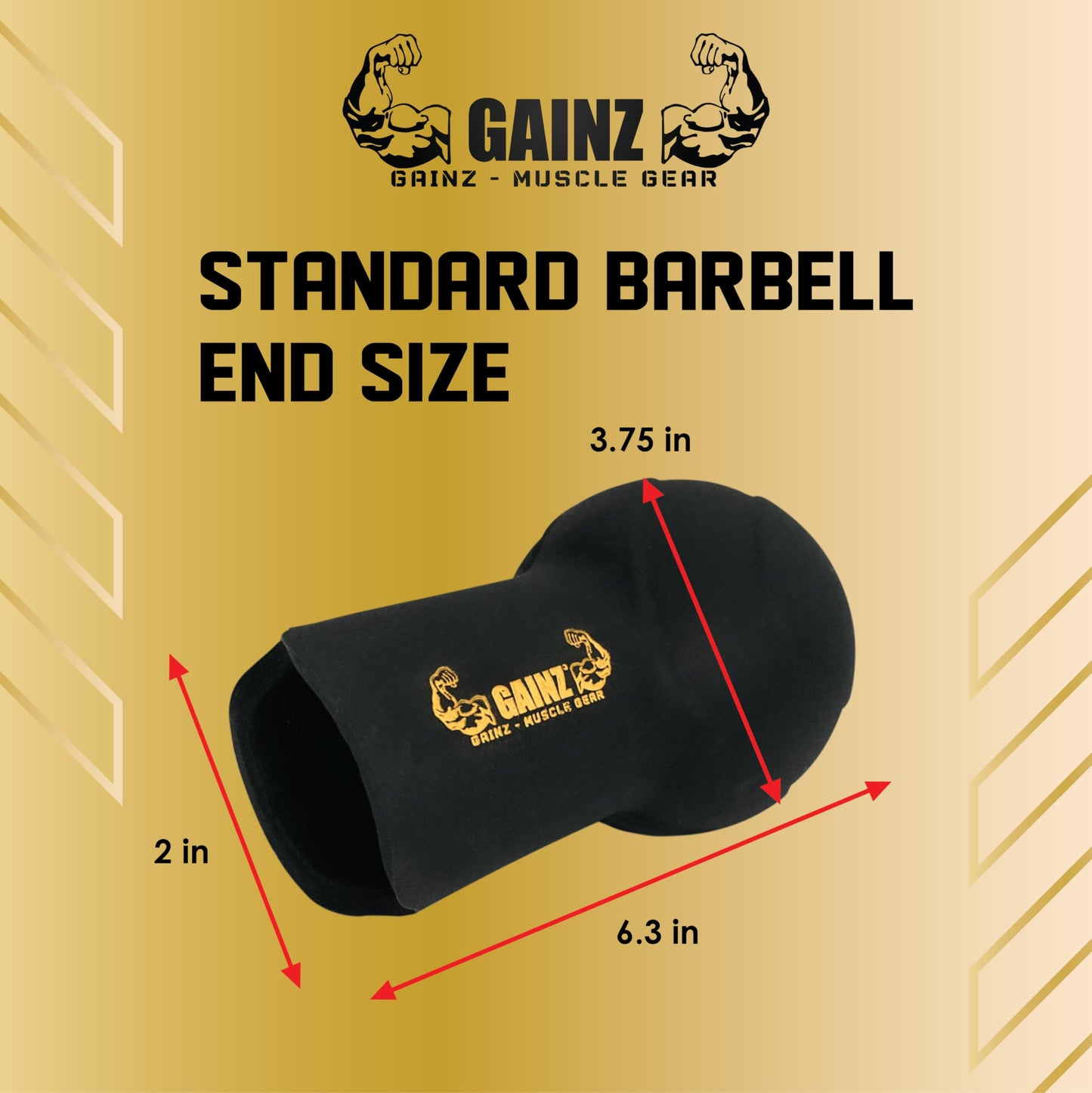 Gainz Landmine Row Barbell Attachment - T Bar/V Bar, 360° Swivel Rotation, Fits Standard 2-Inch Gym Bar