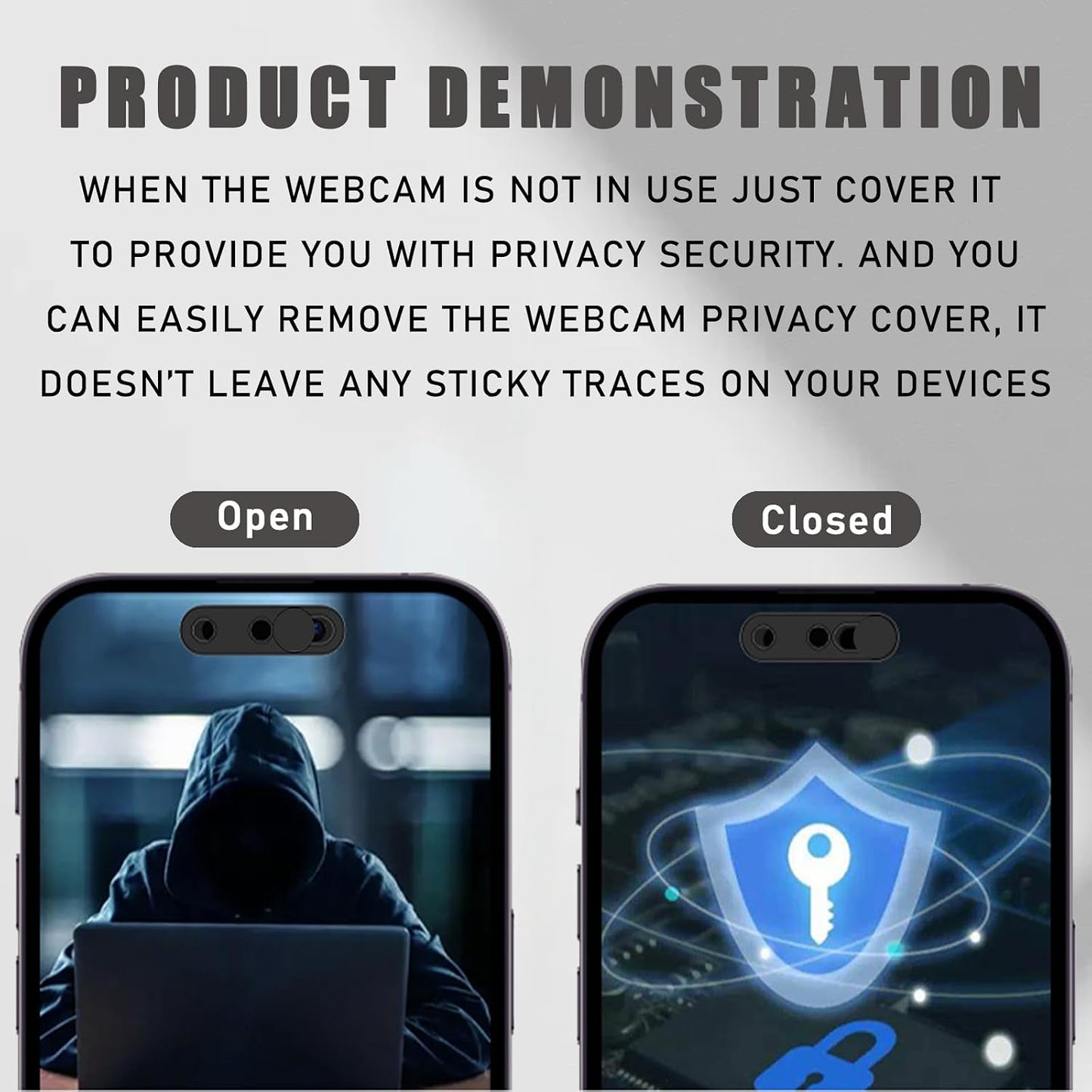 17 17 Pro/17 Air/17,Webcam Front Camera Cover Compatible for iPhone Pro Max/ Cover Protect Privacy and Security,Not
