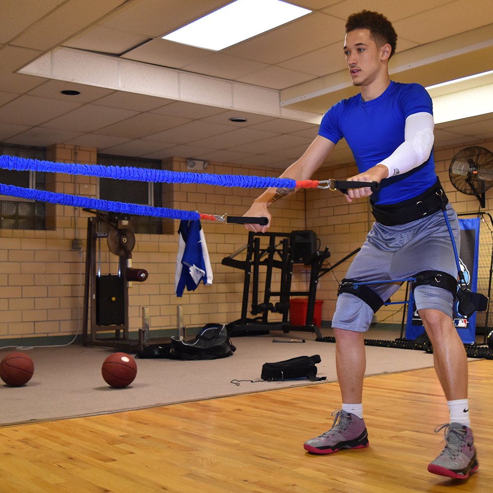 Acceleration Speed Cord Bungee Multi-Sport Resistance Training - Improve Strength, Power, Agility – 3 Belt Sizes (S, M, L) Available - Comfort, Efficiency – Kinetic Bands (Medium 32-39 inch Waist)