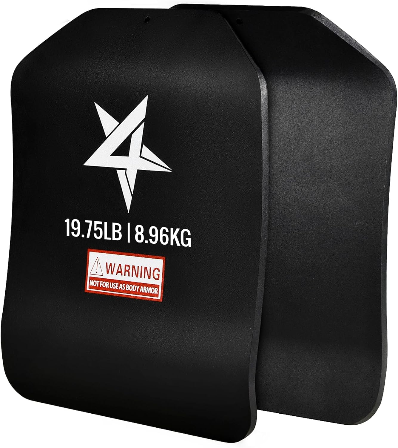 Yes4All Weighted Vest Plate with Curved Ergonomic Plates for Running, Rucking, & Strength Training, Comfortable Fit, Tactical Vest, Plate Pair or Combo, 5.75 to 19.75LB - 19.75 lb Pair (Plate Only)
