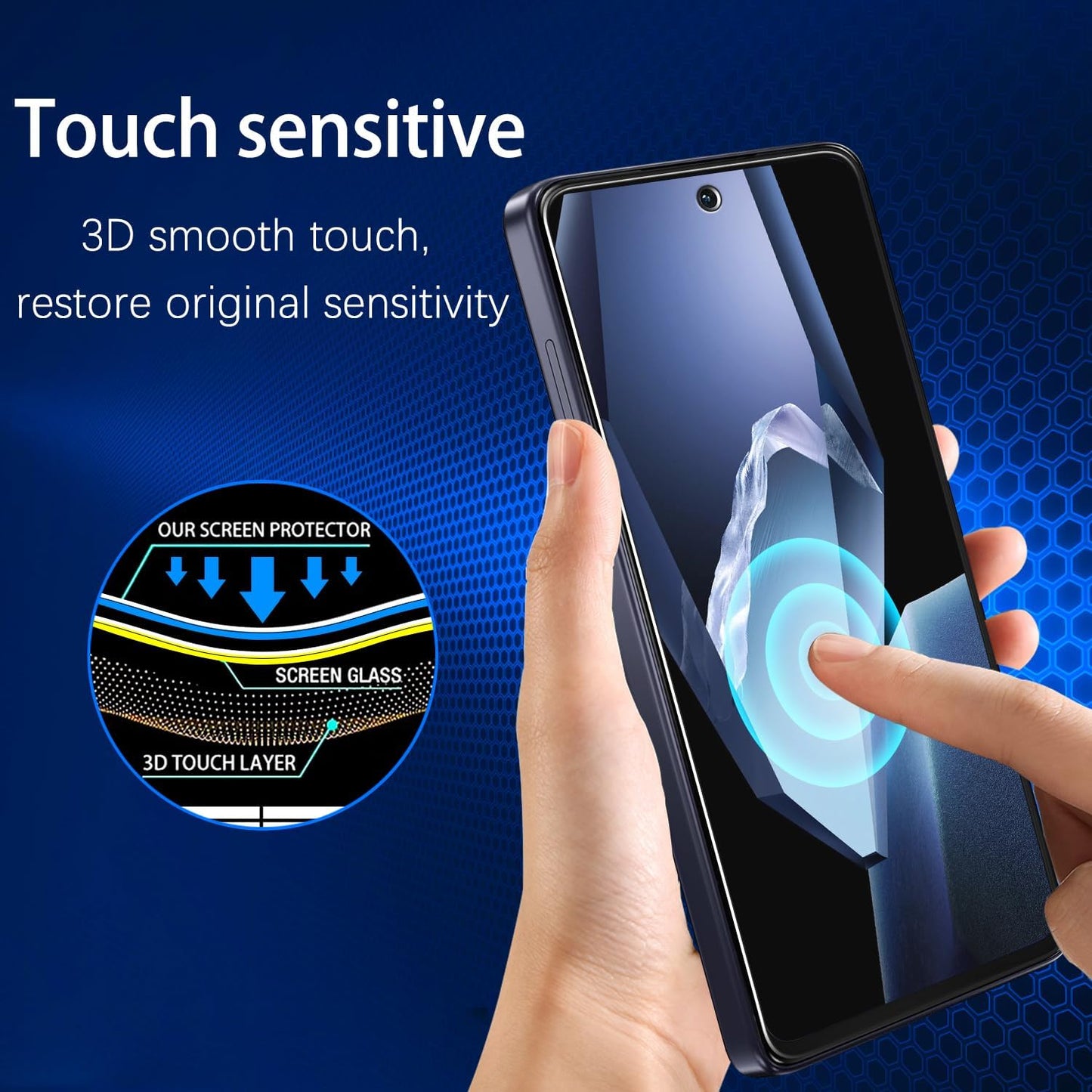 [2-Pack 5G 2025 9H MAYtobe Screen Protector for Motorola Moto G Power Tempered Glass, Hardness, Anti Scratch, Easy