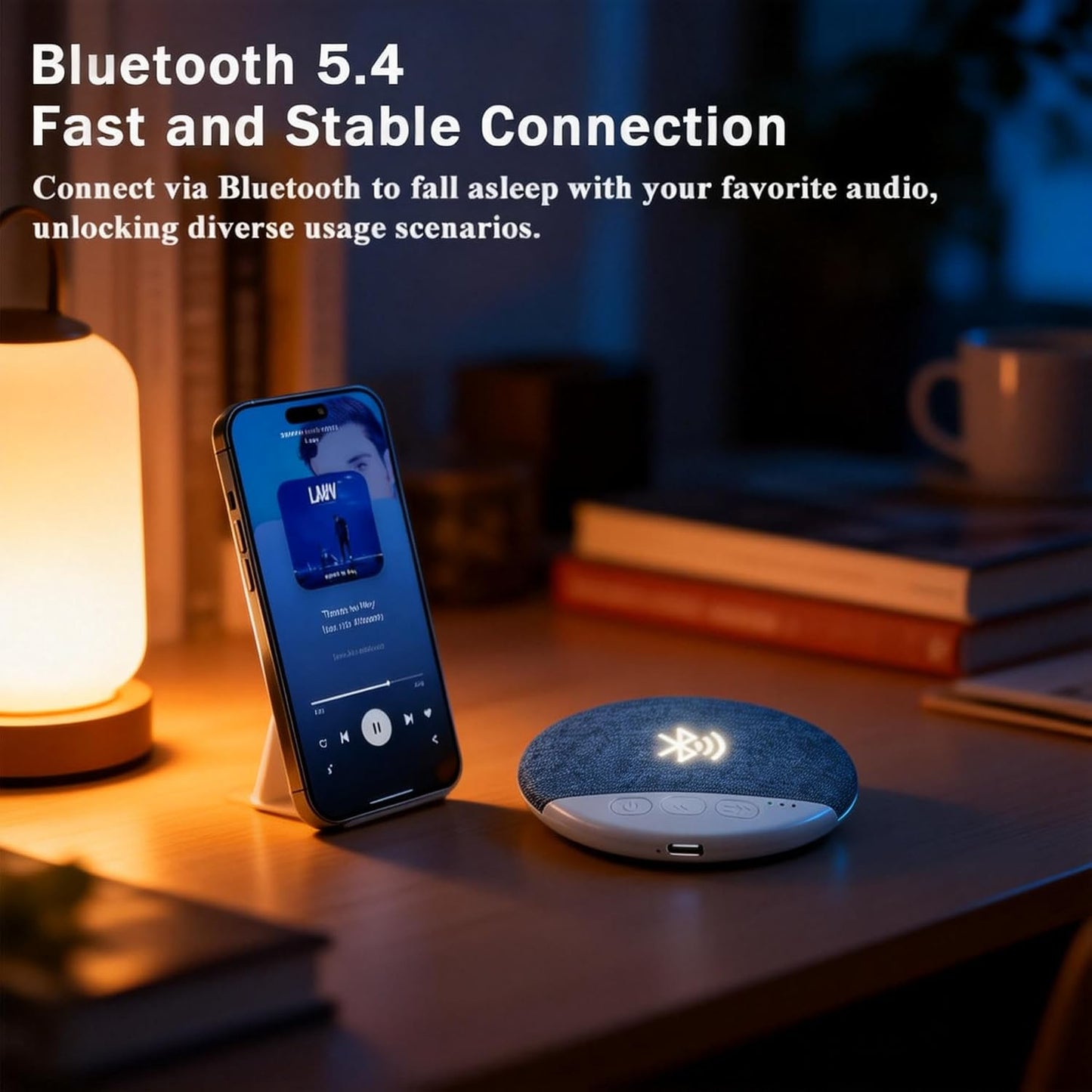 Generic Bluetooth Pillow Speaker-Mini Bone Conduction Bluetooth Sleep Aid,Private Sleep Headphones,Ultra Thin Pillow