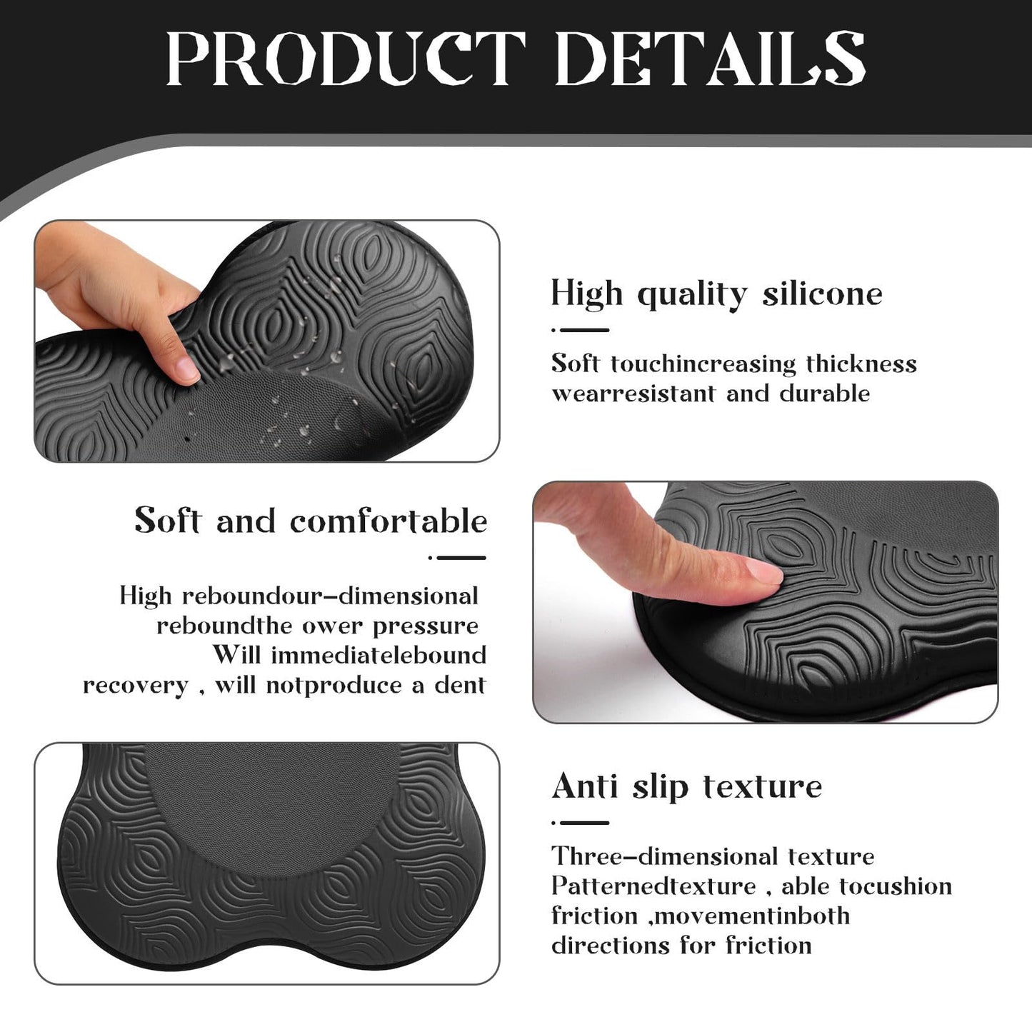 MBKHFLL 2 packs Yoga Knee Pad Cushion Extra Thick for Knees Elbows Wrist Hands Head Foam Pilates Kneeling pad Yoga Knee Cushion Thick Exercise Pads for Knees Elbows Wrist Hands Head Foam Pilates
