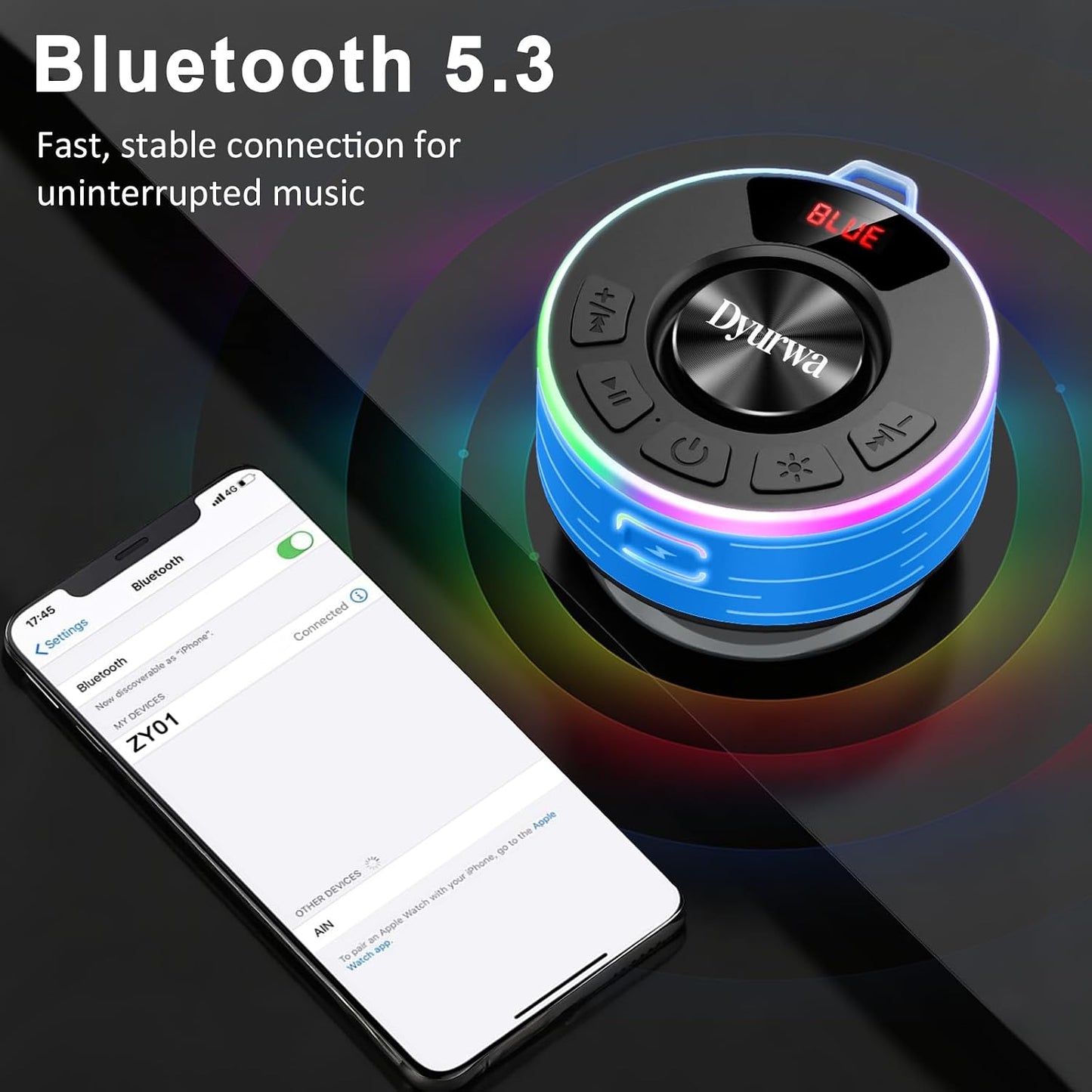 Dyurwa Bluetooth Speaker,Super Bass, Pairing for Outdoor, Home, Party