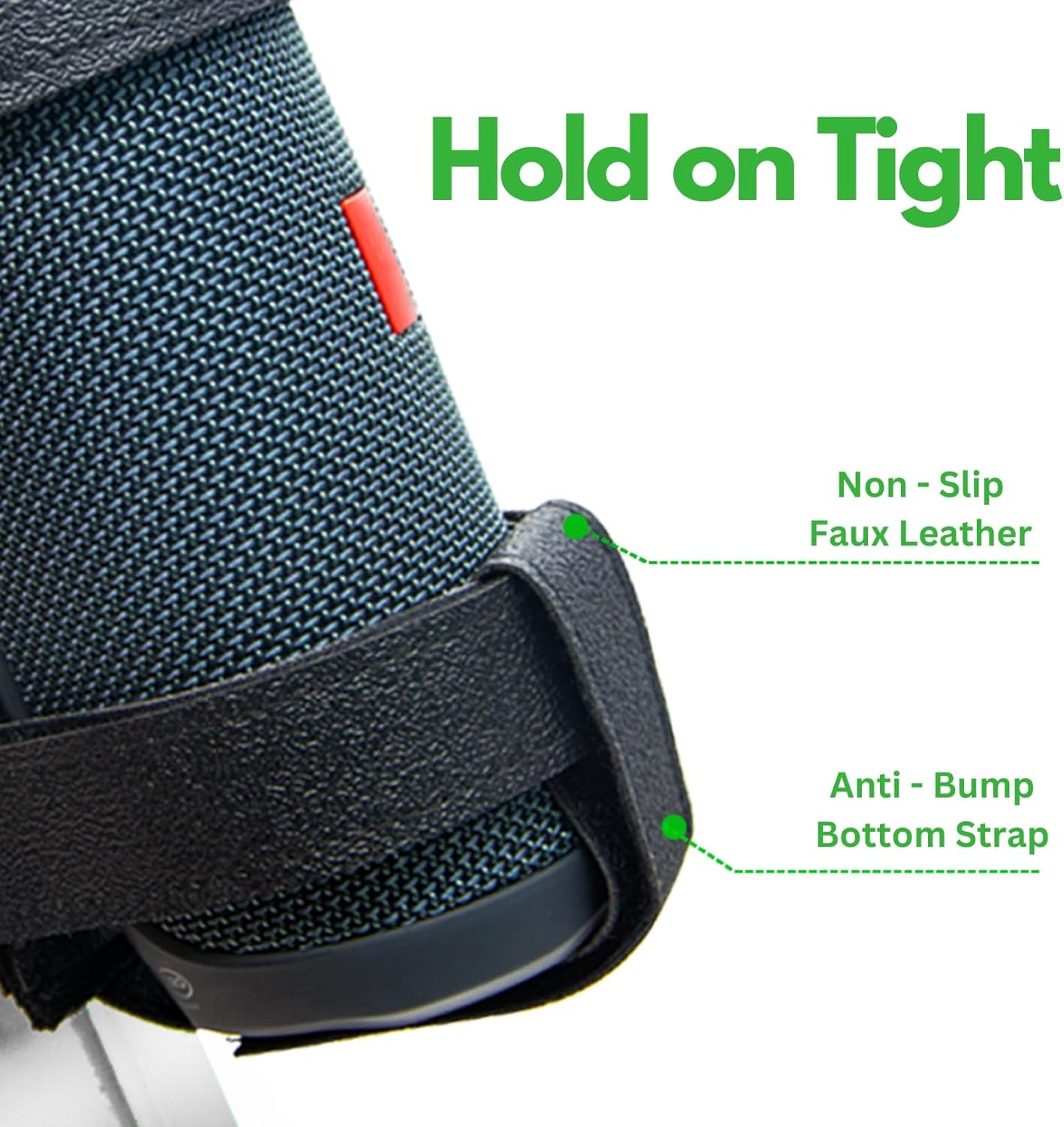 Favation (510 Inch Bike & Golf Cart Speaker Mount Heavy-Duty Adjustable Waterproof Strap Holder for Portable Bluetooth