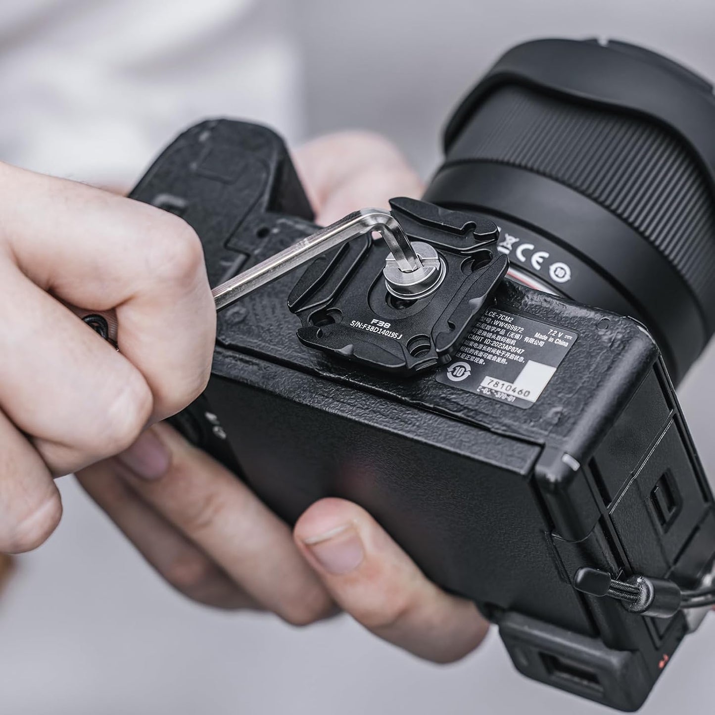 FALCAM F38 V2,Compatible -3301 Quick Release Plate with Arca Swiss, Anti-Slip Plate for DSLR/Mirroless Camera