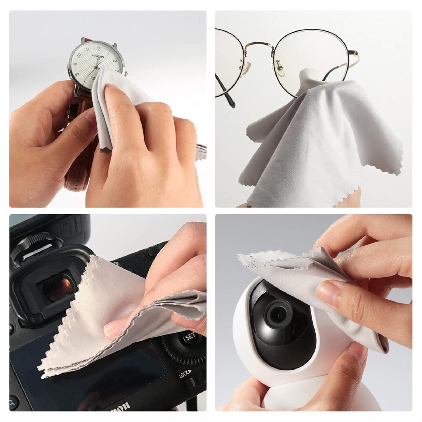 LOJWRY 30 6*7in, Glasses Cleaning Cloth Pcs - Ultra Soft, Individually Wrapped, Streak-Free, Microfiber Eyeglass