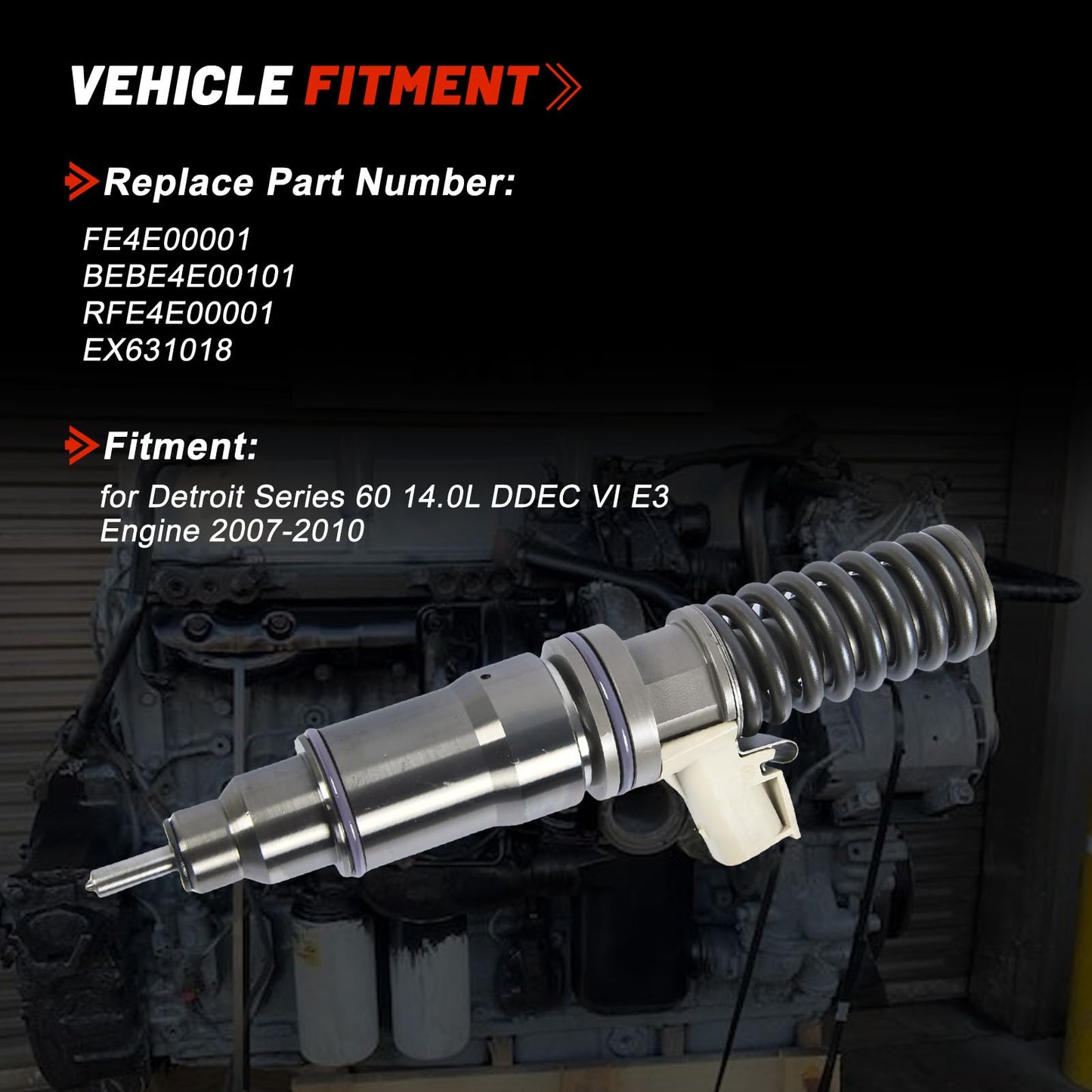 FE4E00001 RFE4E00001 BEBE4E00001 Electronic Unit Injector for Delphi Detroit Series 60 14.0L DDEC VI E3 Engine Kenworth Peterbilt Freightliner Heavy Duty Trucks Machinery Generator Sets