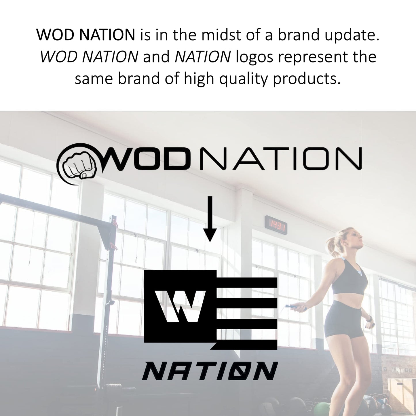 WOD Nation Adjustable Speed Jump Rope - High-Speed Rotation for MMA & Cardio Workout Equipment - Customizable Length for Home Gym Workouts - Durable Alloy Steel for Exercise & Fitness Equipment - Red