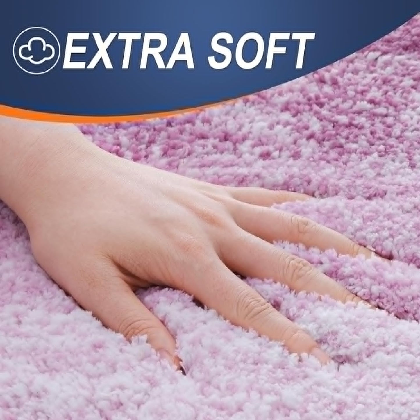 OLANLY Bathroom Runner Rug - Extra Soft Microfiber Mat | Quick Dry, Rubber Backing - 59x24, Pinkish-Purple