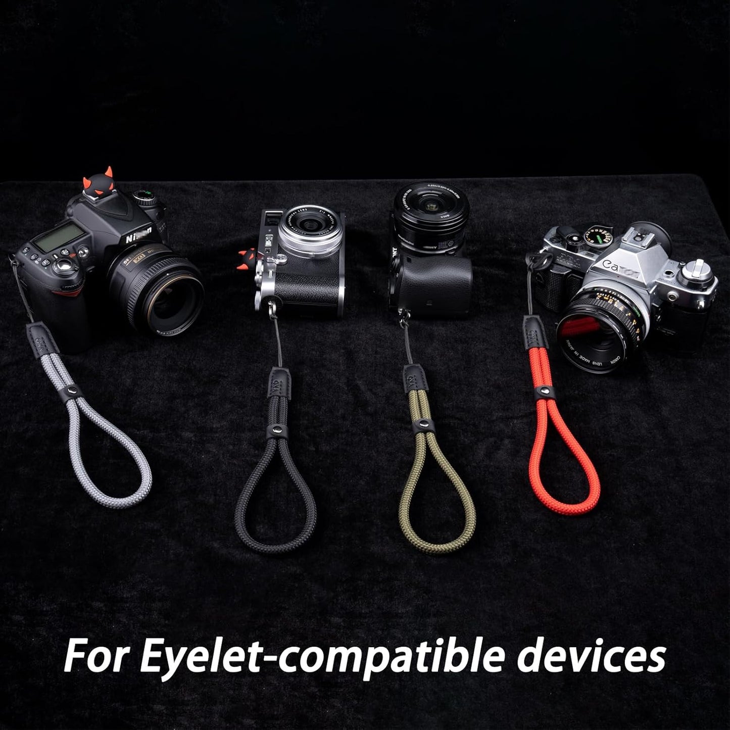 VKO Camera Wrist Strap,Climbing Rope Wrist Straps,Tether Hand Strap for Point-and-Shoot, Mirrorless, Small Cameras