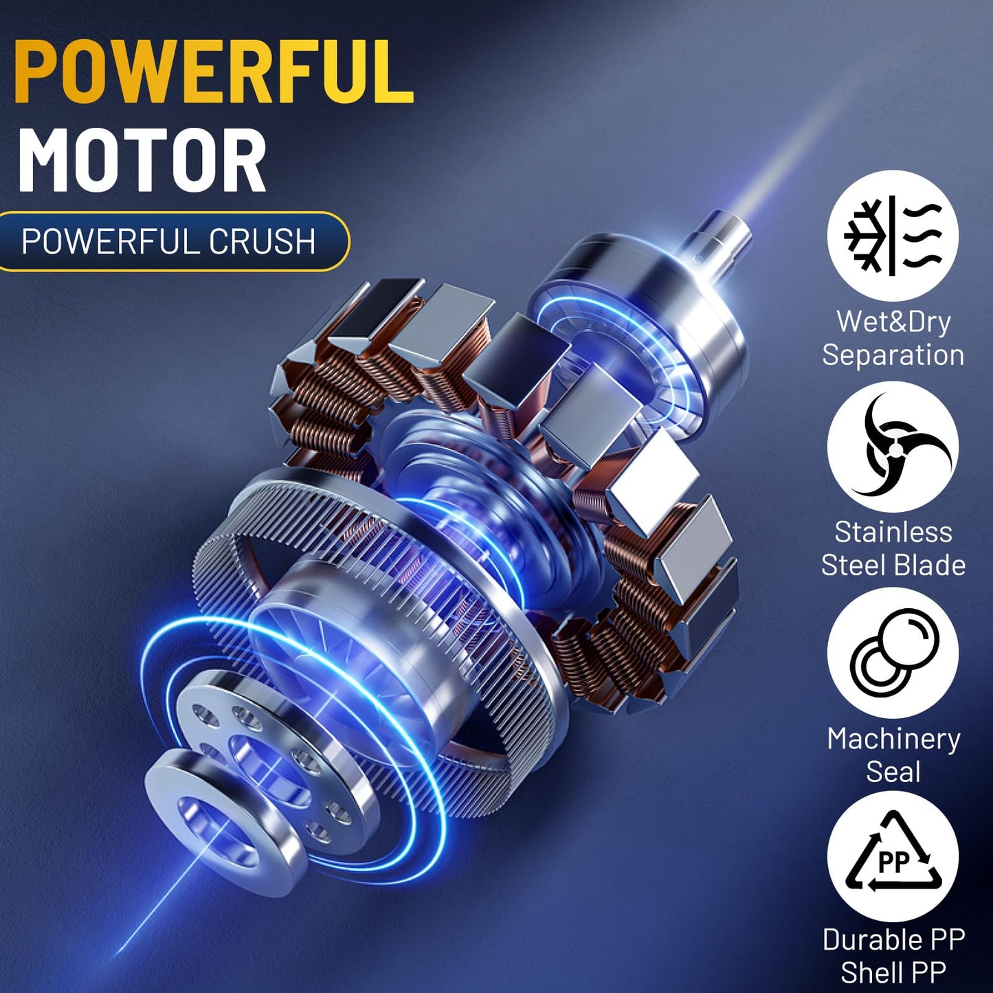 500Watt Macerator Pump, Macecrating Toilet Pump for Basement Macerating Toilet Laundry Cooking Sink Clothes Washer Macerator Pump for Upflush Macerating Toilet, Basement Toilet Pump