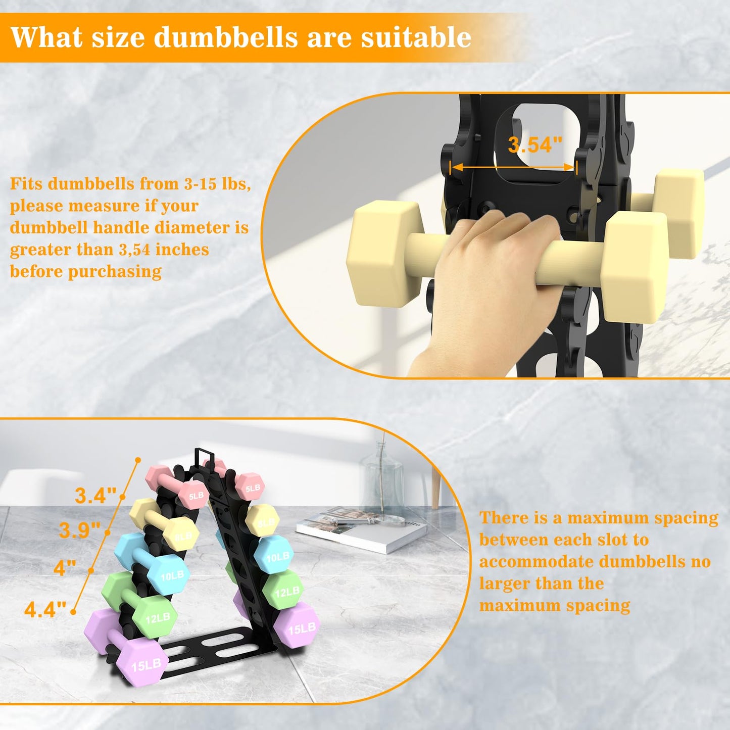Dumbbell Rack 5 tier(Dumbbells not included), A-Frame Metal Dumbbell Holder with Handle, Multilevel Weight Storage Organizer for Dumbbells, Tree Shape Compact Weight Rack/Holder(Black)