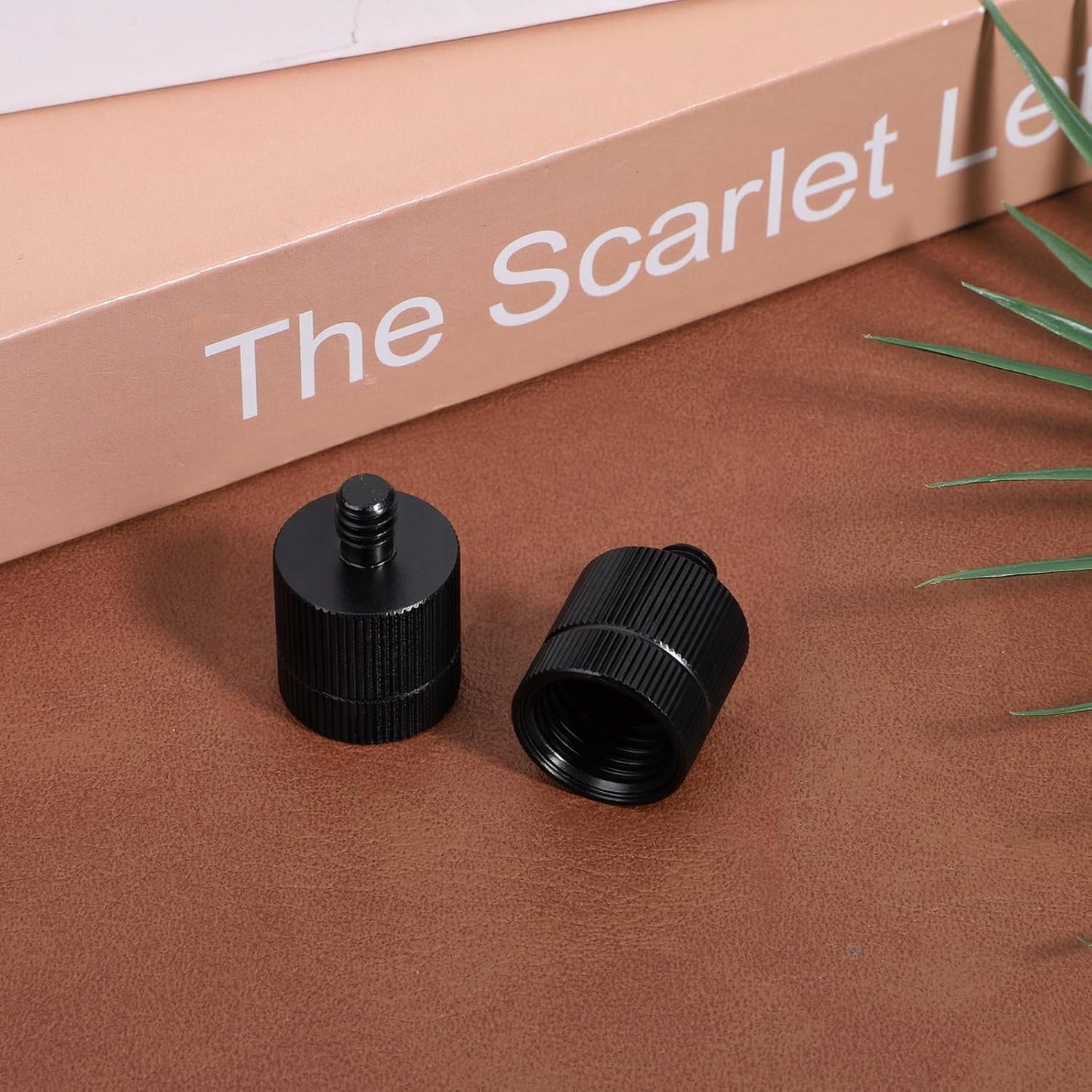 Xyembu 2PCS 5/8-11 1/4 Tripod Adapter Female to Male Laser Level Tripod Conversion Thread for Various Photography