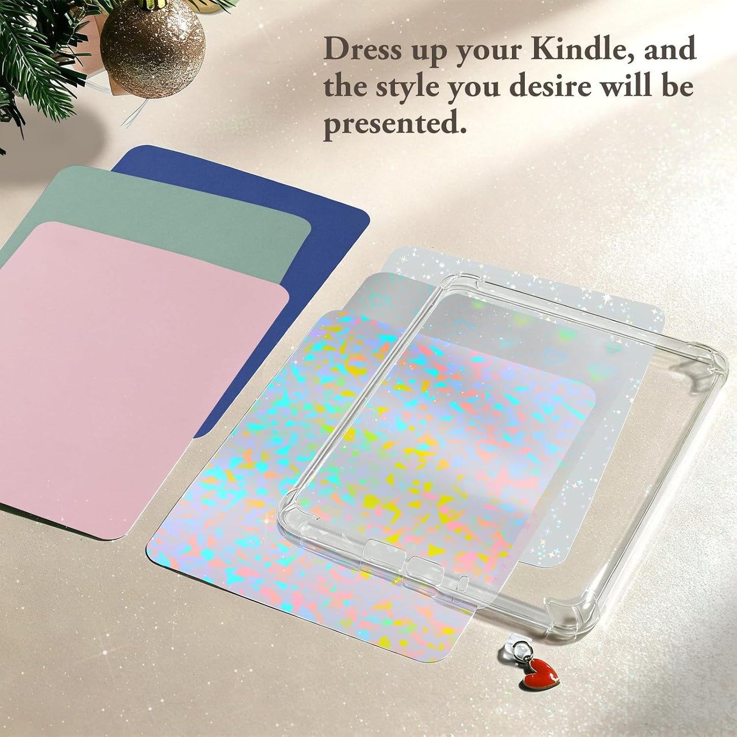 CoBak 7" 6 1 Clear Case for All-New E-Readers - with Pcs Inserts Cardstock Paper, Pcs Dust Plug, not Compatible