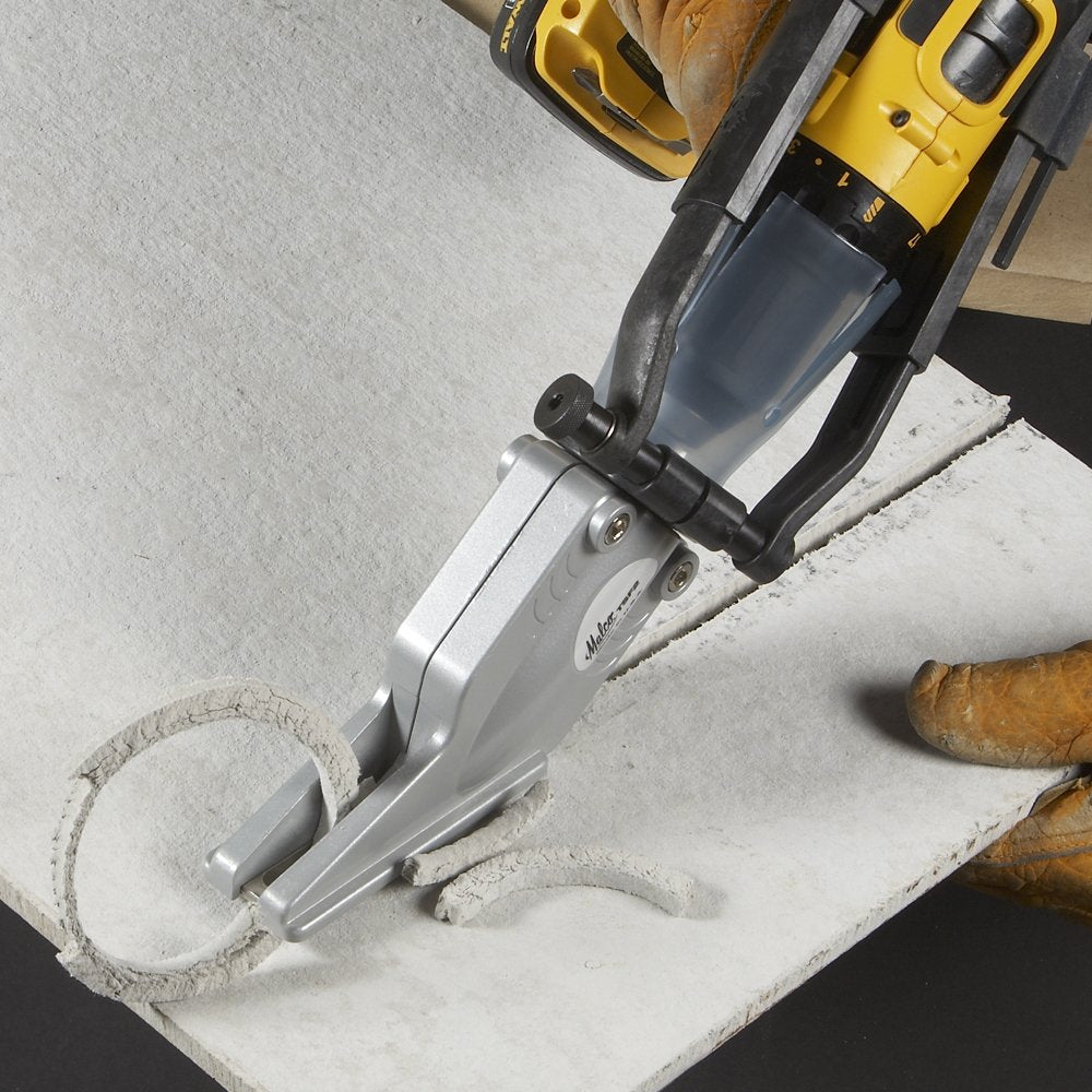 Malco TSF1 TurboShear Fiber Cement Siding Shear – Drill/Impact Attachment for 5/16" Fiber Cement, 360° Rotating Head, Minimal Dust, One-Hand Operation