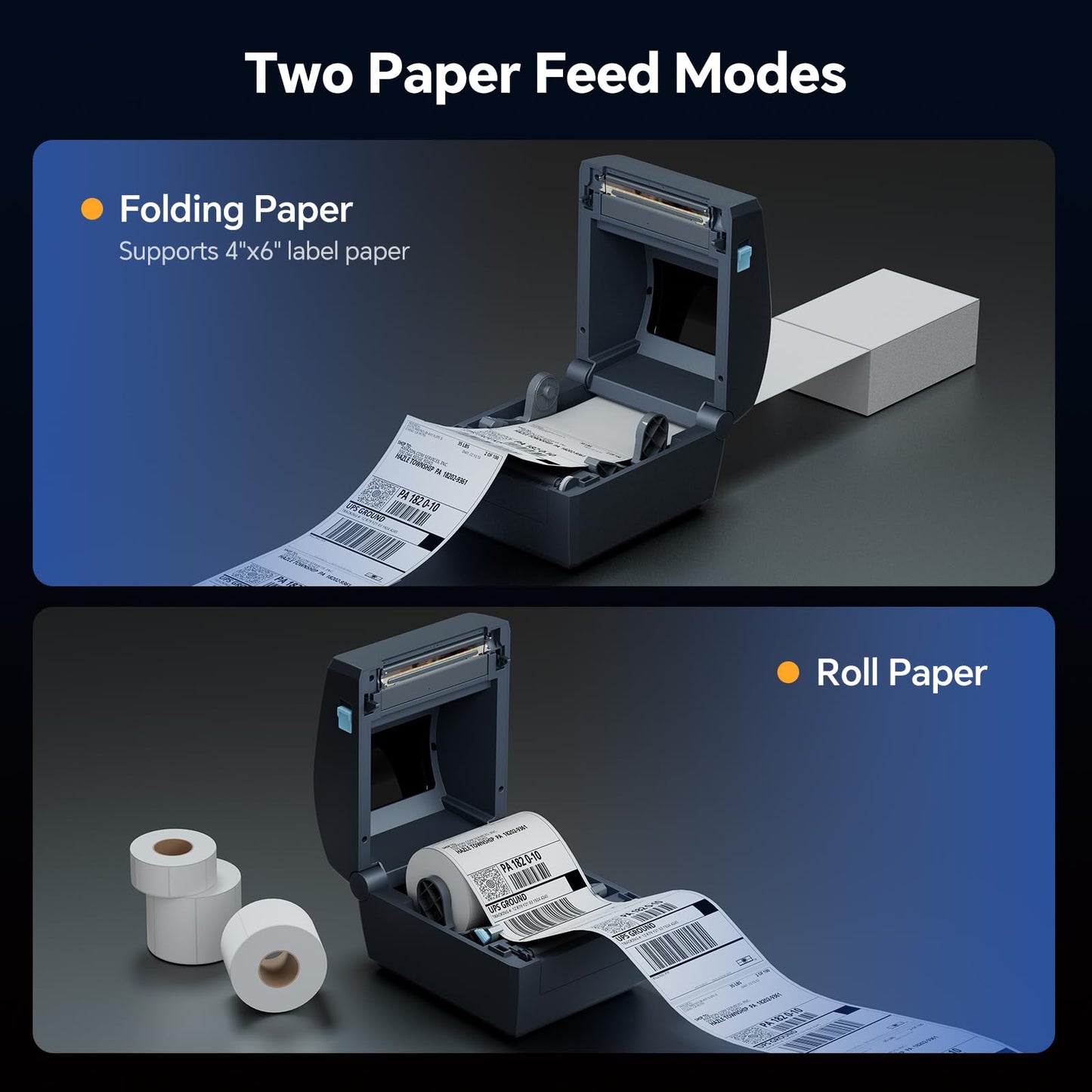 iDPRT Industrial High-Speed Thermal Printer - 6IPS, 203 DPI, for Large Warehouses & Logistics, USB/Ethernet, Supports 4.25" Wide Labels, Perfect for Barcode Shipping & Receipts