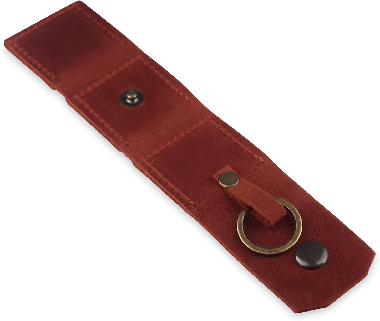 MAKYN Leather SD Card Holder Keychain, SD Card Case Key Fob, Micro SD Card Holder Organizer, SD Card Storage Case