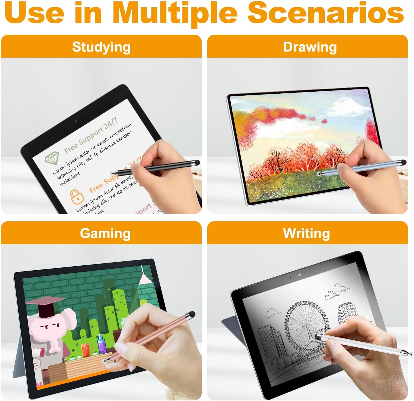 Acempire (7 2-in-1 Stylus Pcs), Stylus Pen for Touch Screen, High Precision and Sensitivity, Suitable