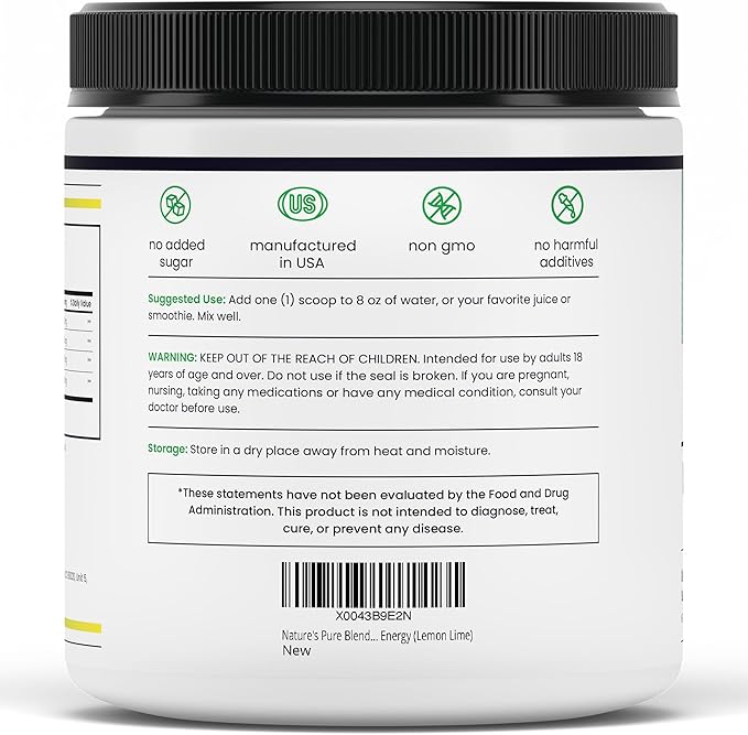 Nature's Pure Blend Liquid Nitric Oxide Supplements for Men ??L-Arginine Powder ??Nitric Oxide Booster & Circulation Supplement ??Blood Flow Support, L Arginine and L Citrulline ??5000 MG