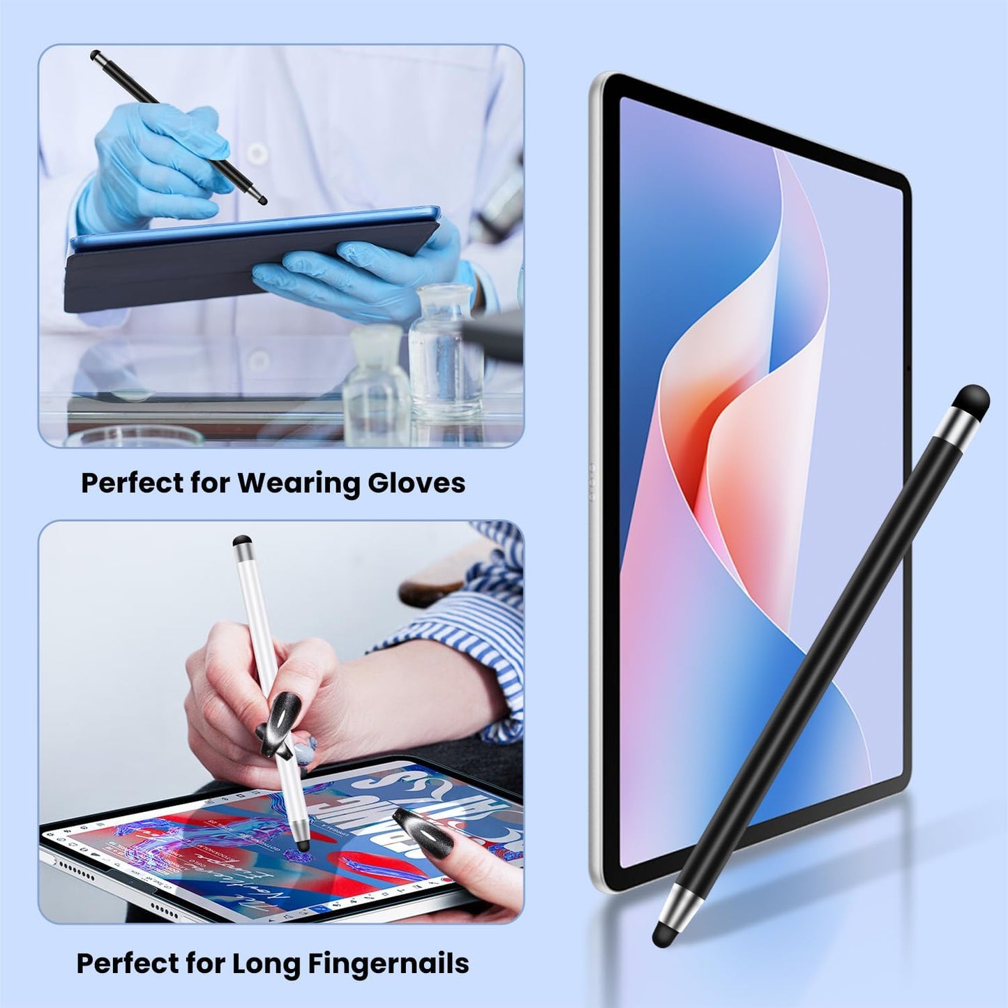 AGREJO 10PCS, (10-Pack Stylus Pen for Touchscreen High Precision and Sensitivity Stylus Pen