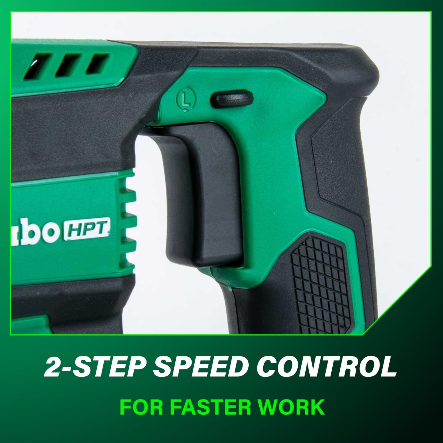 Metabo HPT 36V MultiVolt™ Brushless SDS Plus 1-1/8" D-Handle Rotary Hammer, Cordless Rotary Hammer Tool Body Only, High Impact Energy 2.3 ft-lbs, Ergonomic Design, Tool Body Only, DH3628DDQ4