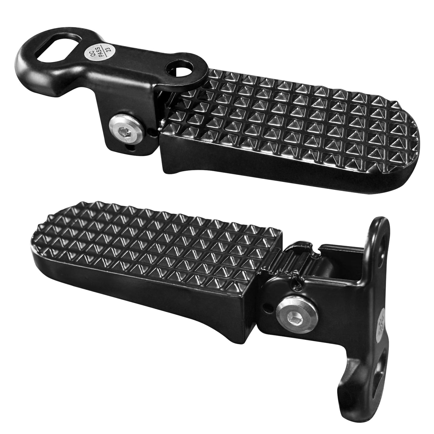 2PCS Bike Rear Pedals, Mini Folding Bicycle Foot Pegs, Rear Seat Footrest Pedals for Mountain Bike E-Bike