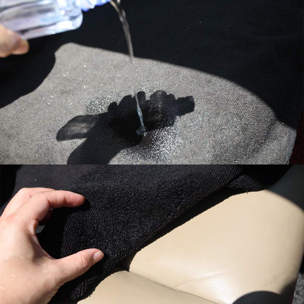 DECKALY Waterproof Sweating Car Seat Cover for Post Gym Workout, Running, Swimming, Beach and Hiking, Universal Fit Non-Slip Towel Bucket Seat Protector for Cars SUV Trucks, Machine Washable (Grey)