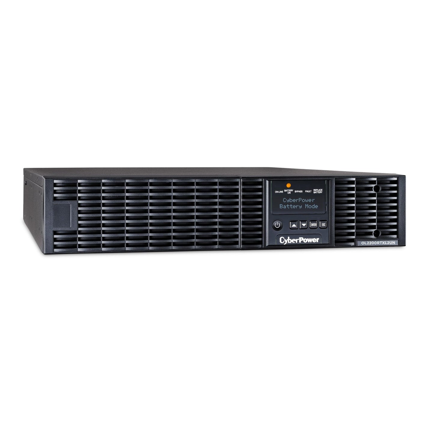 CyberPower OL2200RTXL2UN Smart App Online UPS Battery Backup and Surge Protector, 2200VA/1800W, 7 Outlets, 2U Rack/Tower, Pre-Installed RMCARD205, EBM Option, UL Certified