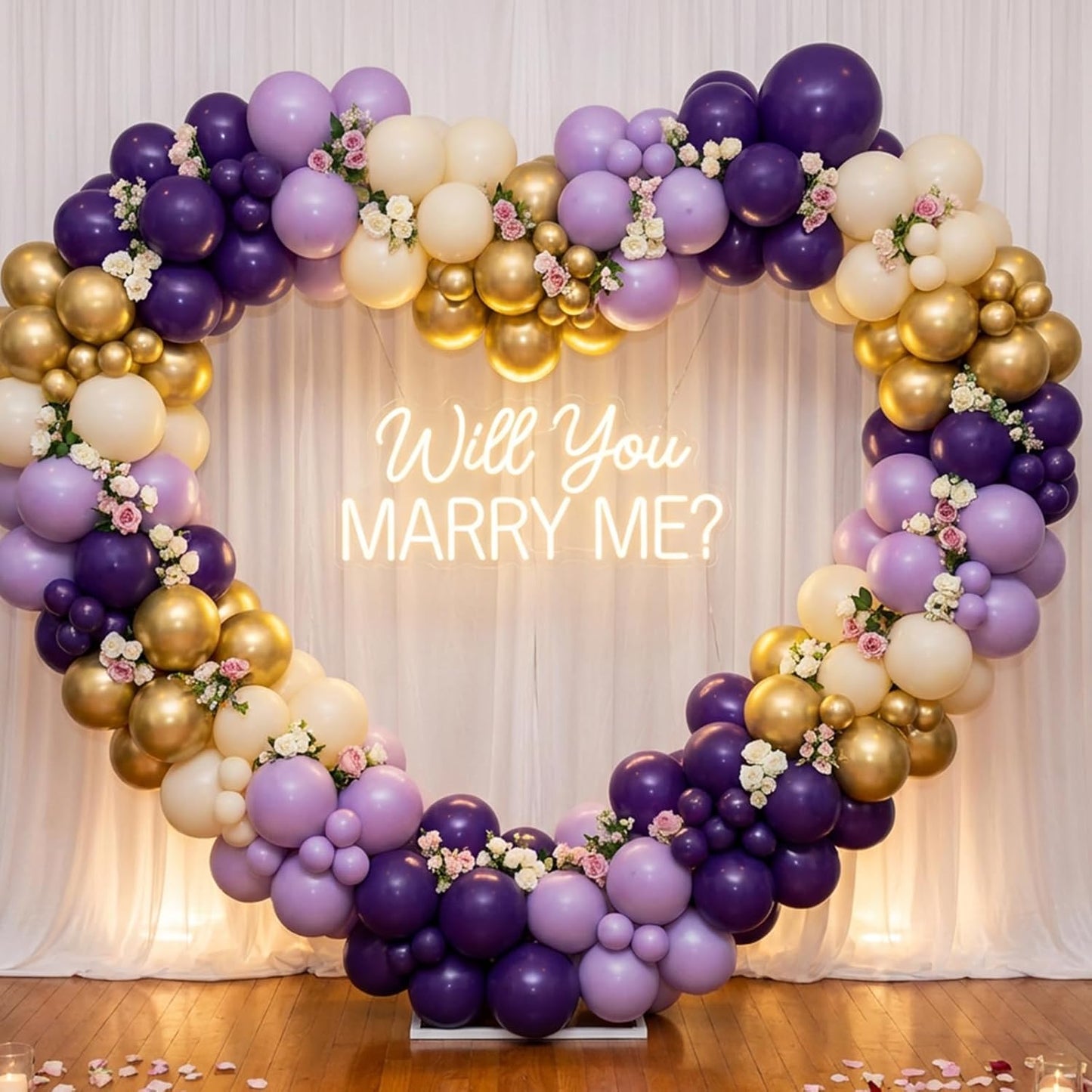 RUBFAC Dusty Purple Balloons - 129-Piece Latex Garland Kit for Weddings, Baby Showers & Parties | 5-18 Inch Sizes