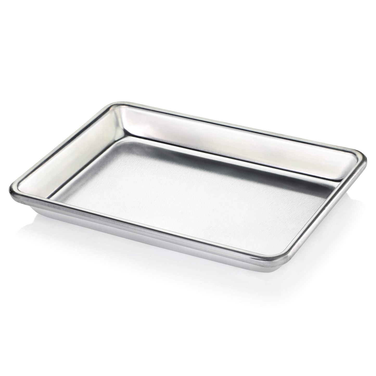 New Star Foodservice Commercial-Grade 18-Gauge Aluminum Sheet Pan/Bun Pan (9 2/3 W x6 2/3 L x1 H (1/8 size))