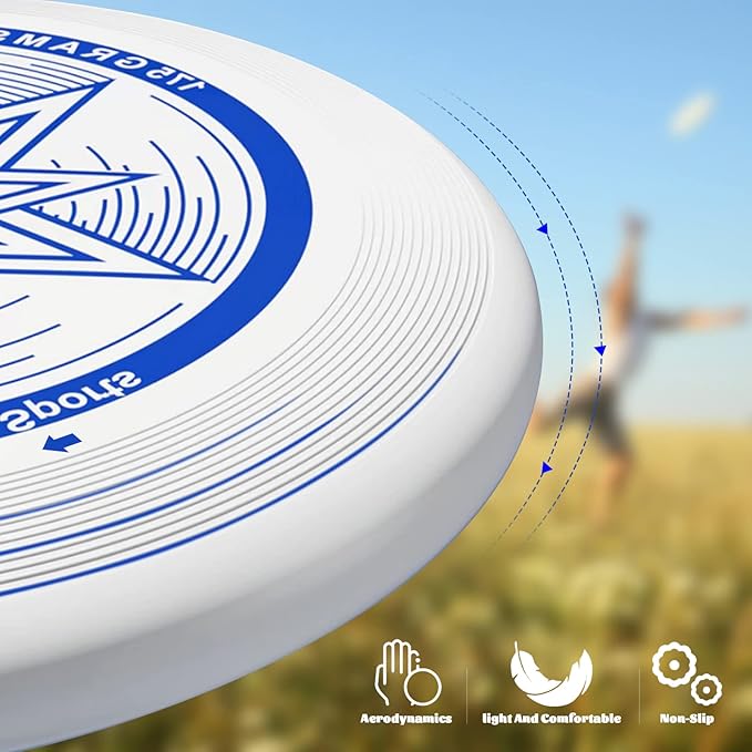 Eastgoing Outdoor Flying Disc 175 Gram, 10.75 Inch Sport Disc ，Loads of Colors Available, Suitable for Competitions, Team Flying Disc for Beach, Park, Pet, Camping and More,