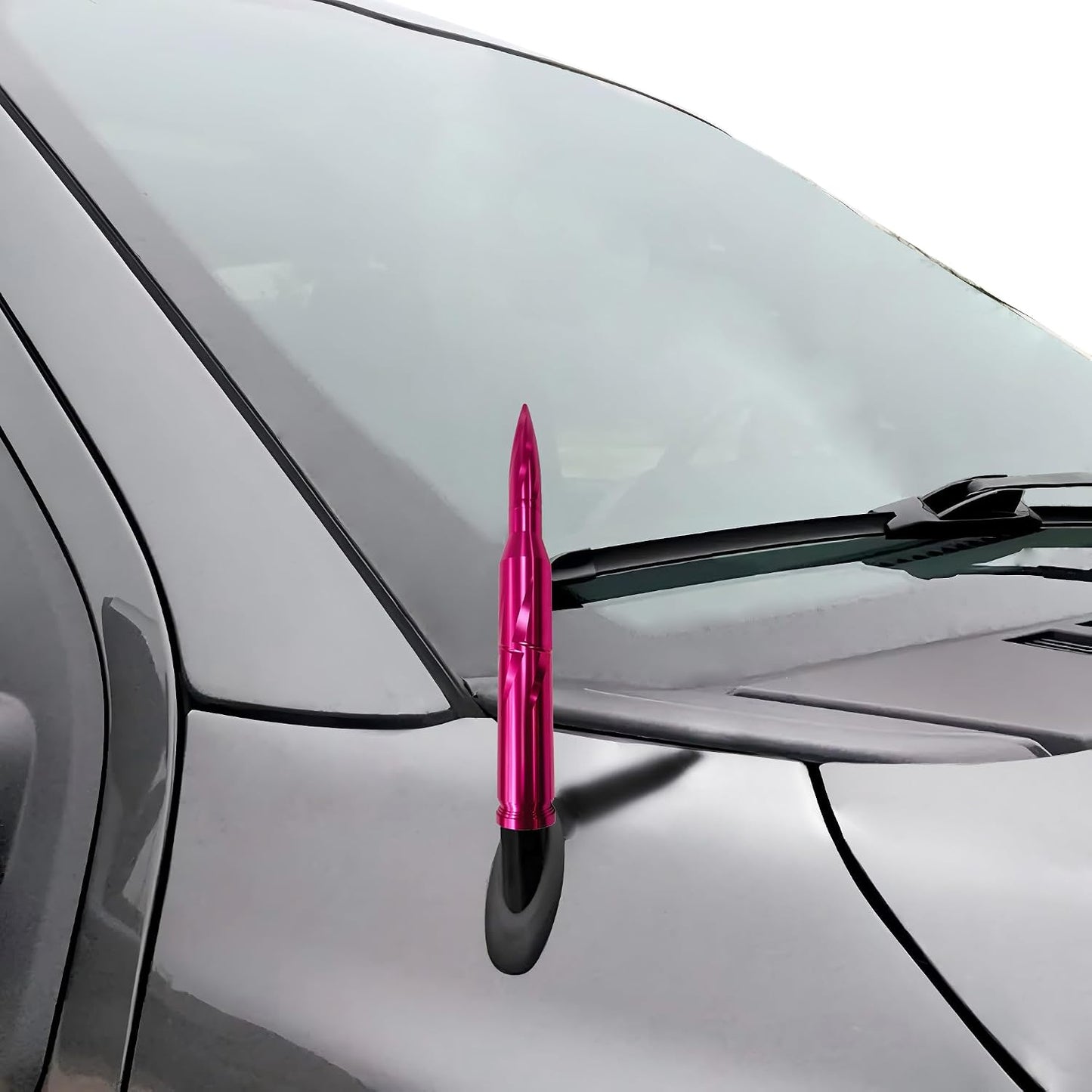 VIGOLU F150 F250 F350 1500 7.8 Inches) Bullet Antenna Replacement for Ford Jeep Wrangler Toyota Tundra Dodge Ram (Rose