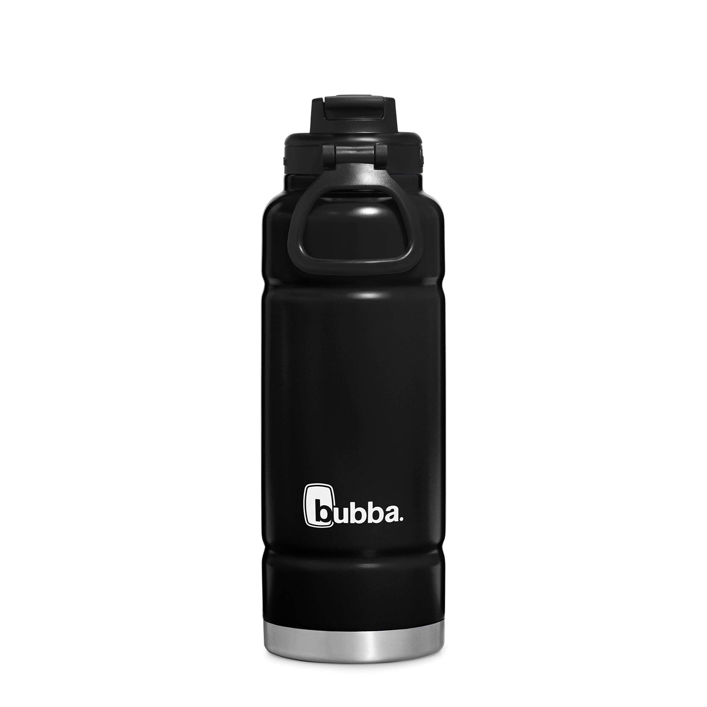 Bubba Trailblazer 40oz Vacuum-Insulated Stainless Steel Water Bottle with Straw & Carry Handle, Keeps Drinks Cold up to 24hrs, Great for Travel, Work, School, & More, Licorice