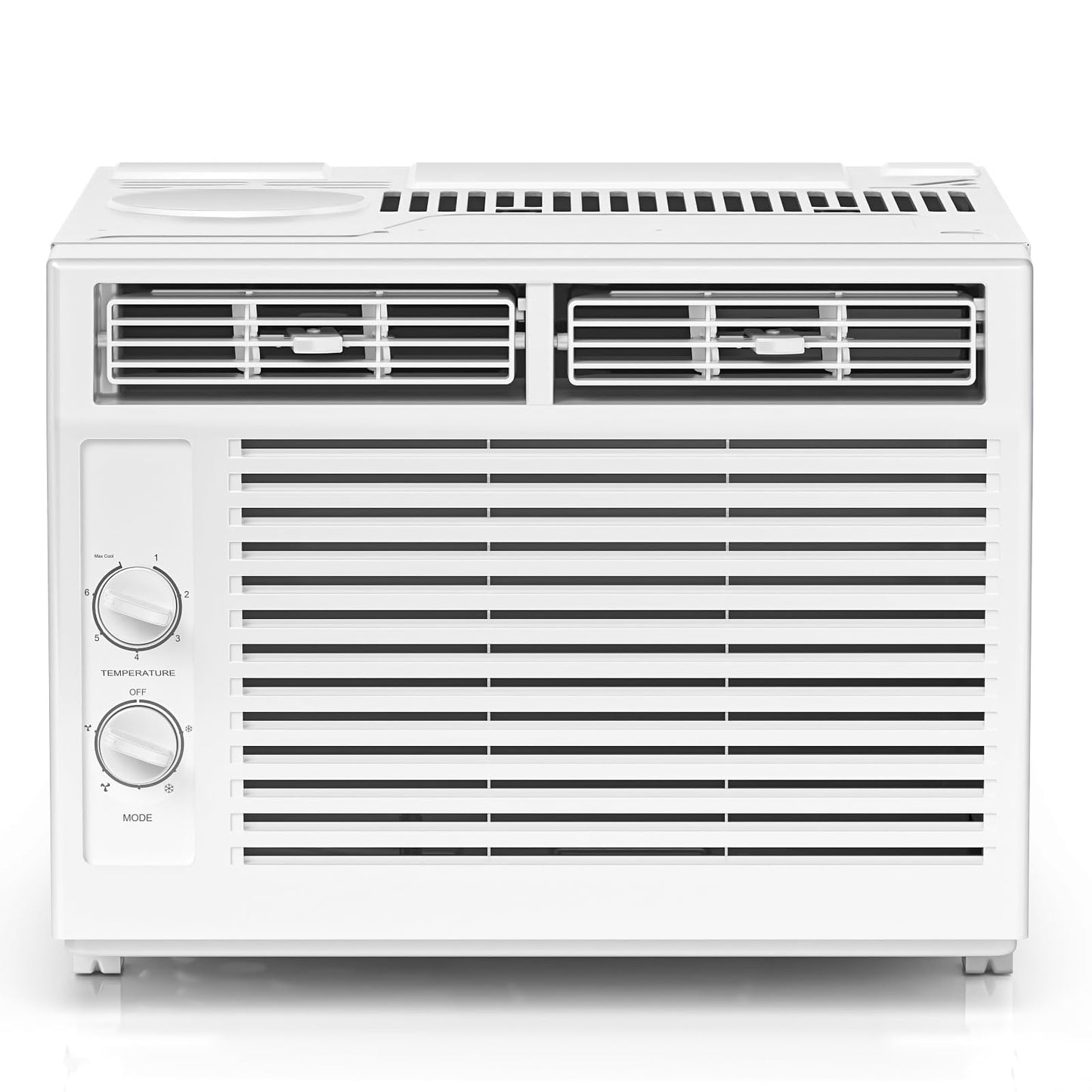 ZAFRO 5,000 BTU Window Air Conditioner Cools Up to 150 Sq.Ft.,Window AC Units with Cool,Fan,Washable Filter,Quiet Operation,Easy to Use for Bedroom,Small Rooms,White